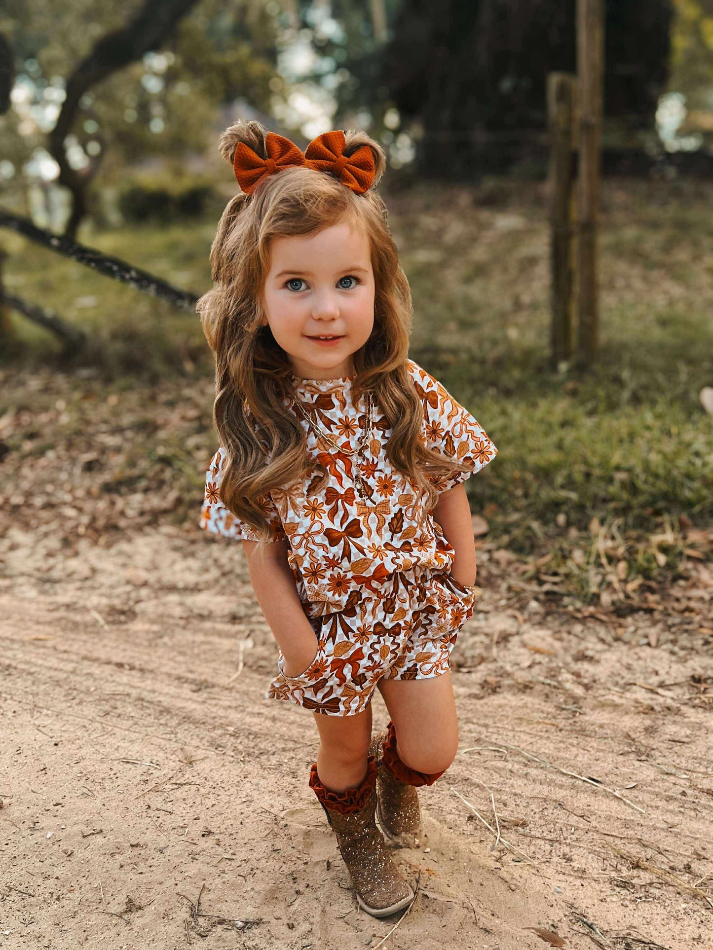 Pumpkin Spice Bows Oversized Set