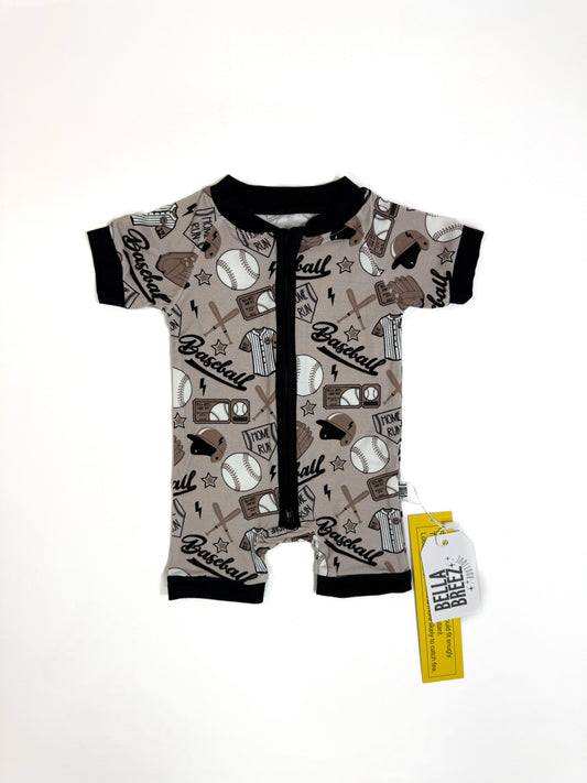 Game Day Bamboo Shortie Romper (FINAL SALE)