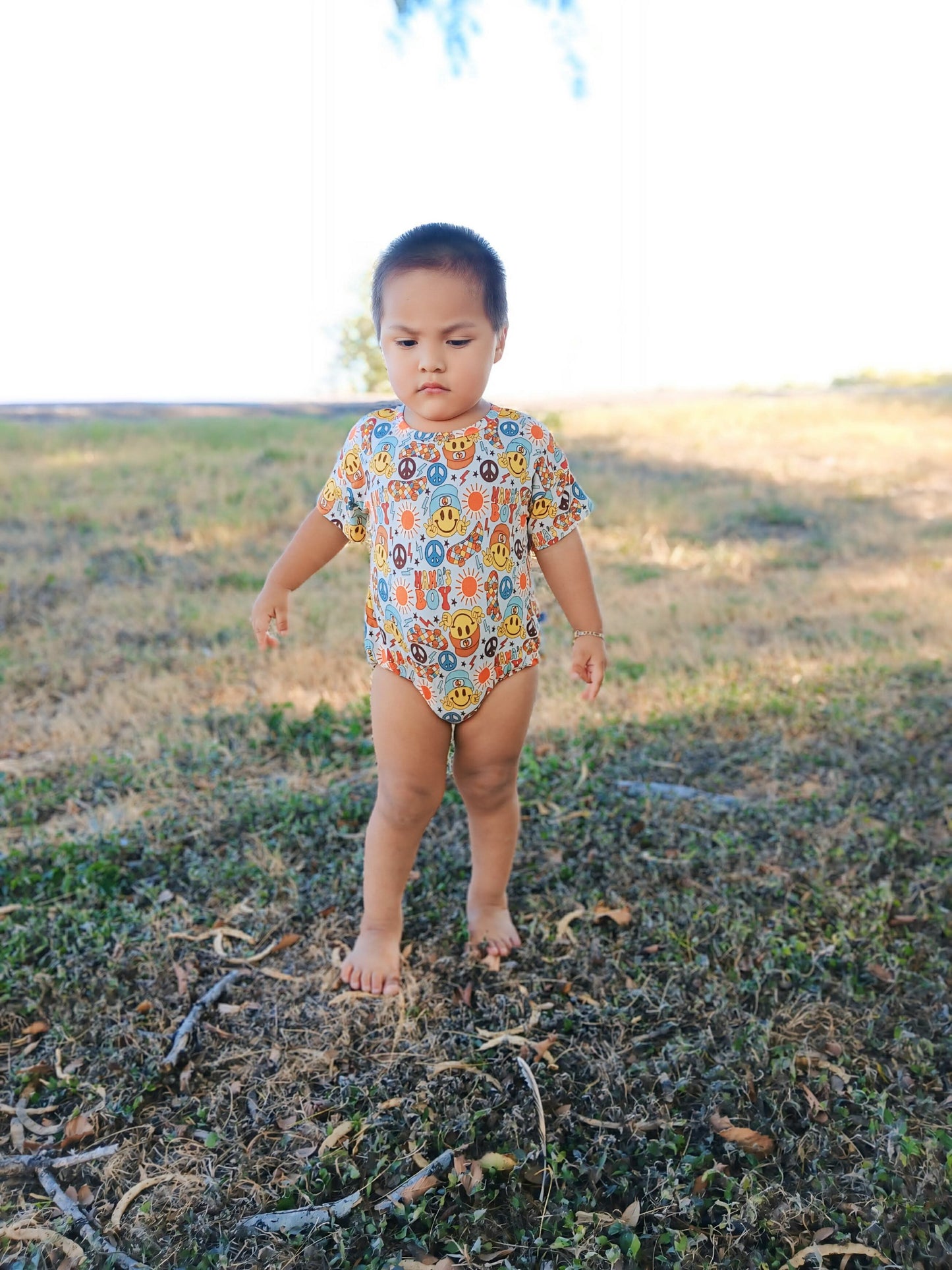 Rad Mama's Boy Oversized Bamboo Romper (FINAL SALE)