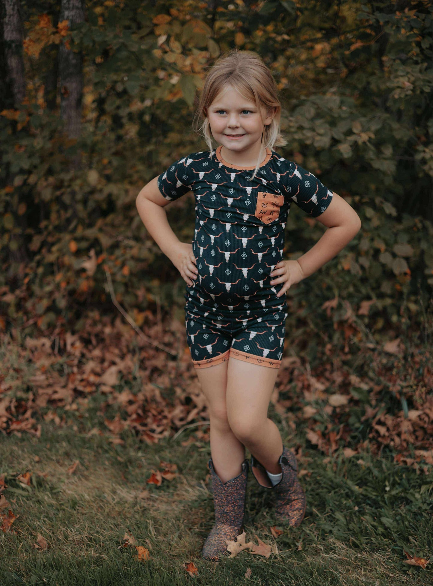 Ranch N Rust Bamboo Short Set