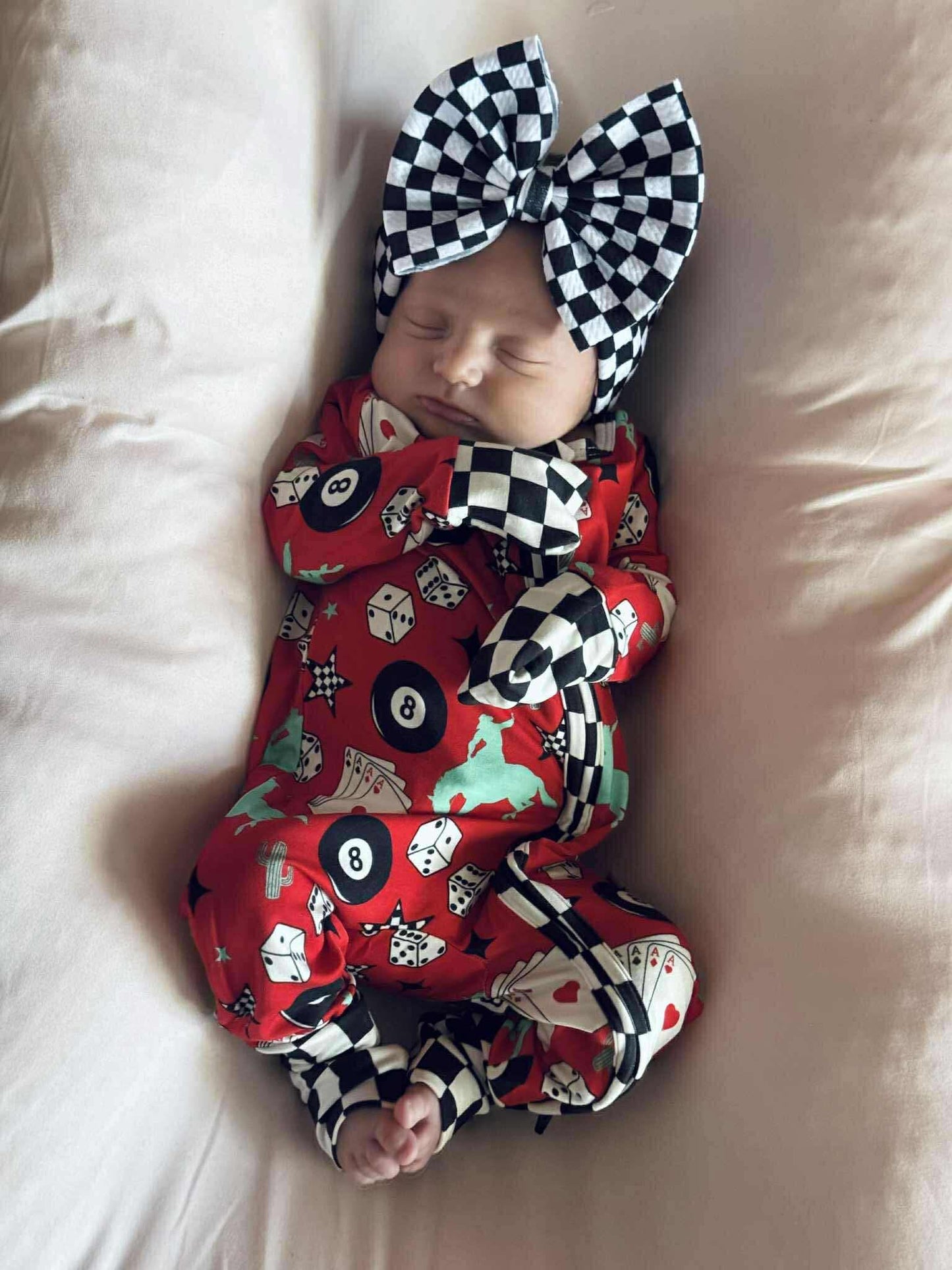 Cowgirl Luck Ruffled Bamboo Sleeper