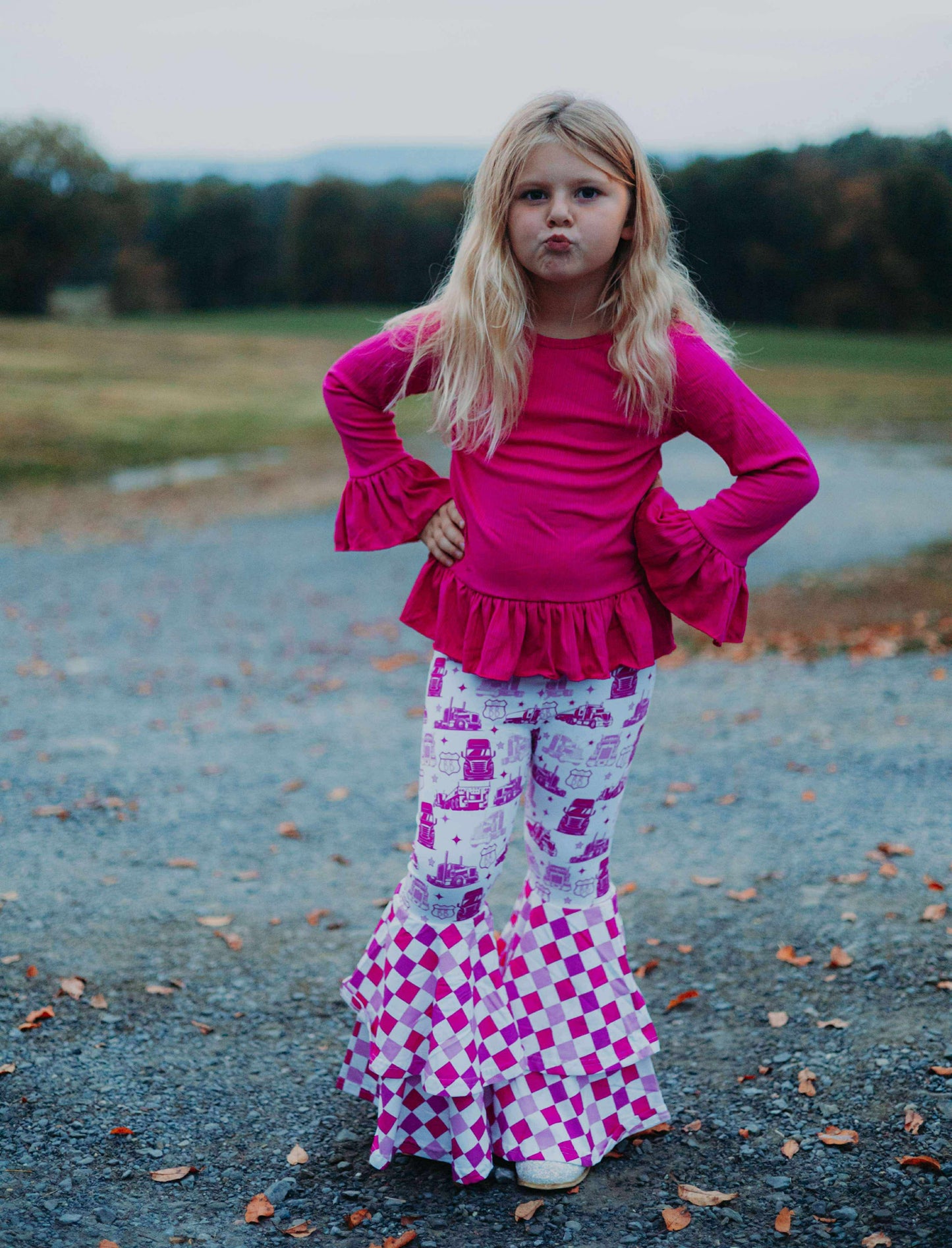 Pink Pony Club Ruffled Sleeve Top