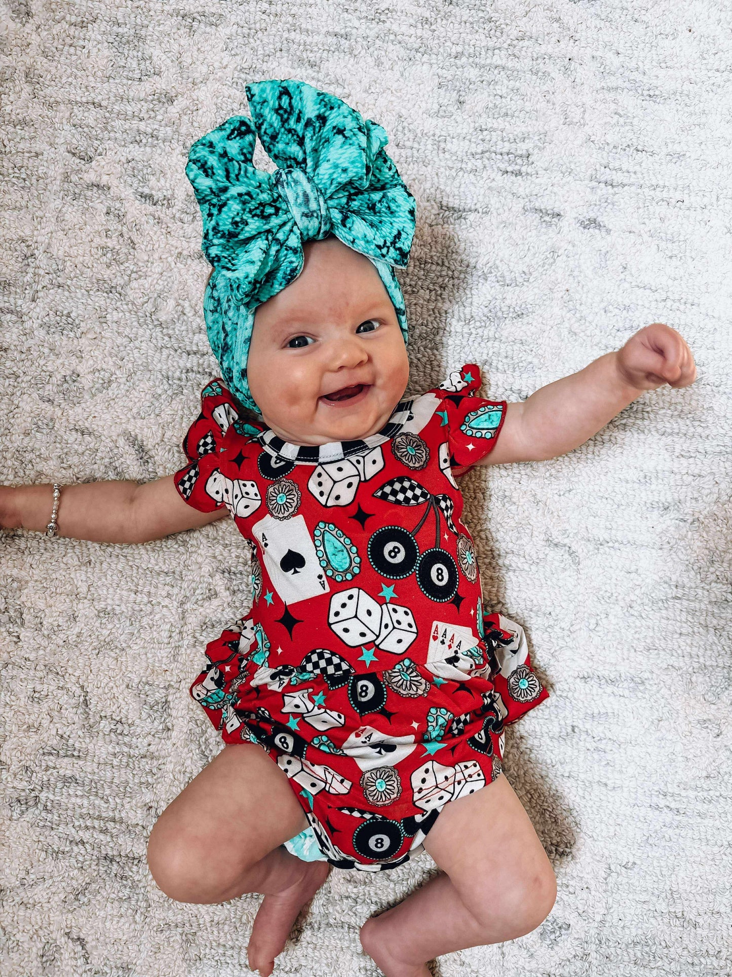 Cowgirl Luck Bamboo Skirted Romper