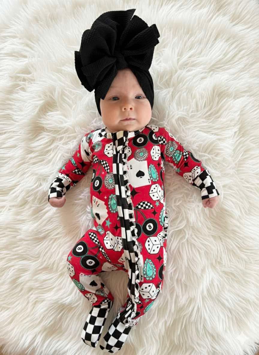 Cowgirl Luck Ruffled Bamboo Sleeper