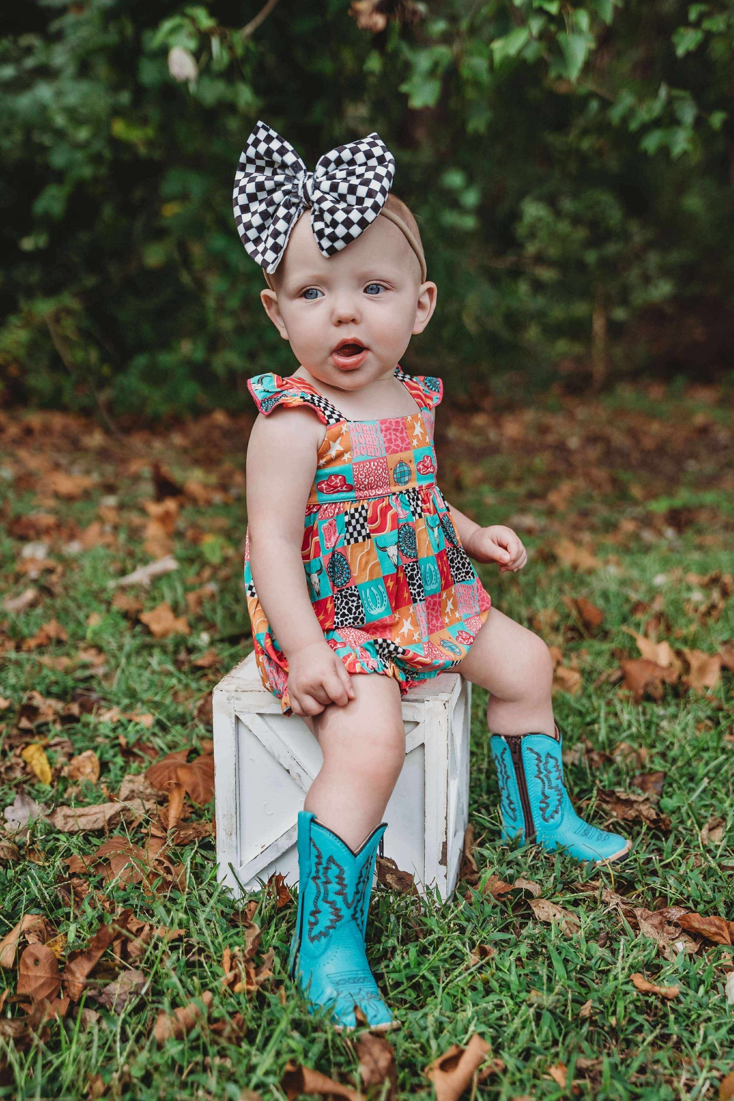 Howdy Bamboo Romper (FINAL SALE)