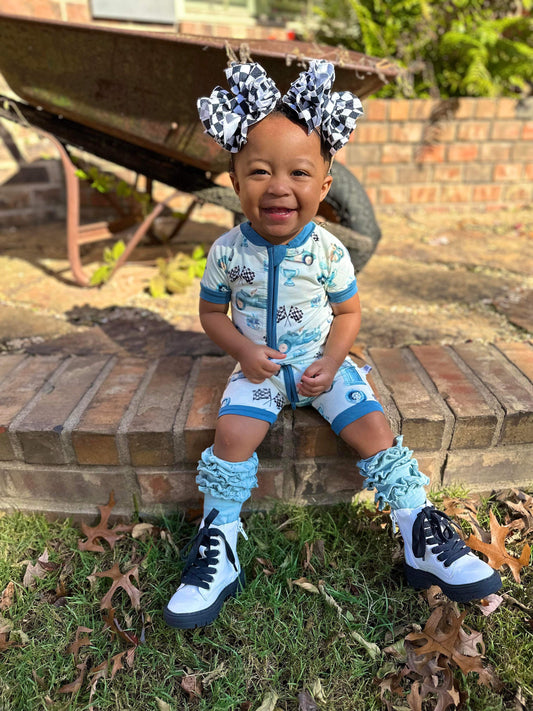 Need For Speed Bamboo Shortie Romper (FINAL SALE)