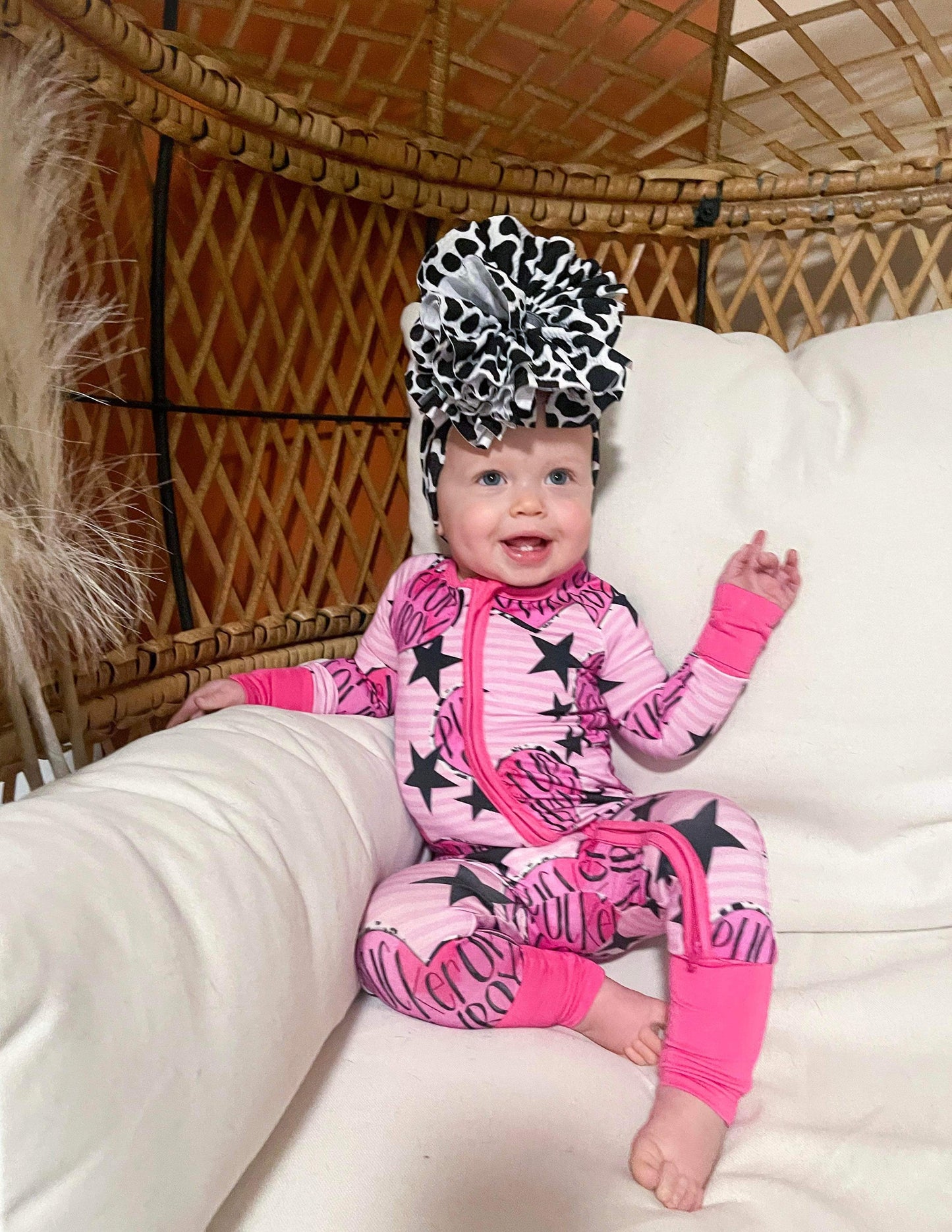 Pucker Up Cowboy Bamboo Sleeper (FINAL SALE)