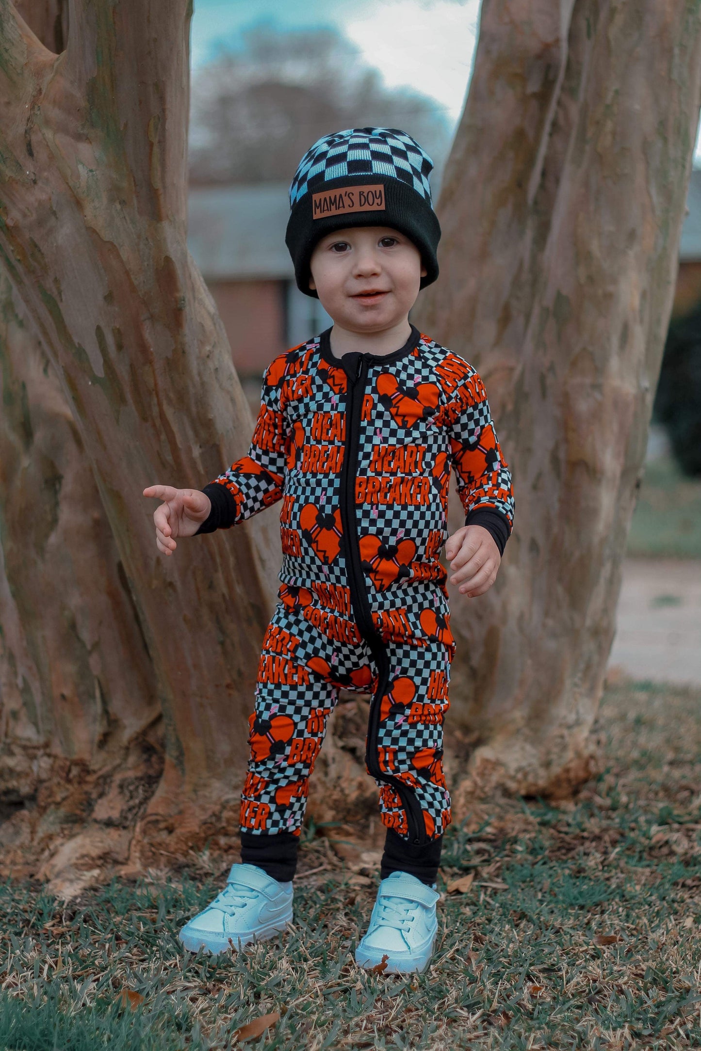 Checkered Heart Breaker Bamboo Sleeper (FINAL SALE)