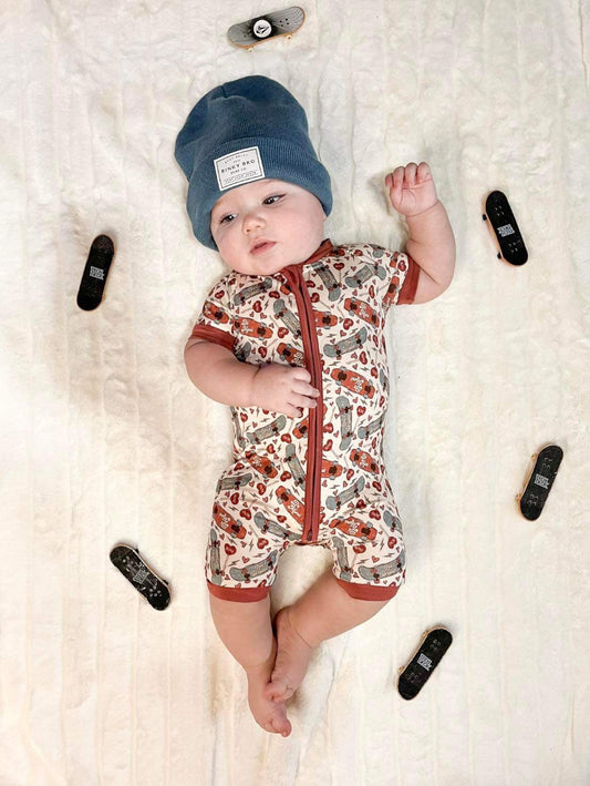 Be Mine Bamboo Shortie Romper (FINAL SALE)