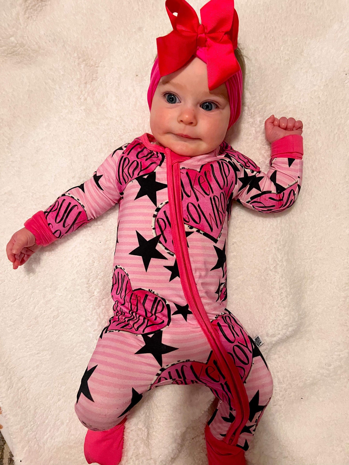 Pucker Up Cowboy Bamboo Sleeper (FINAL SALE)