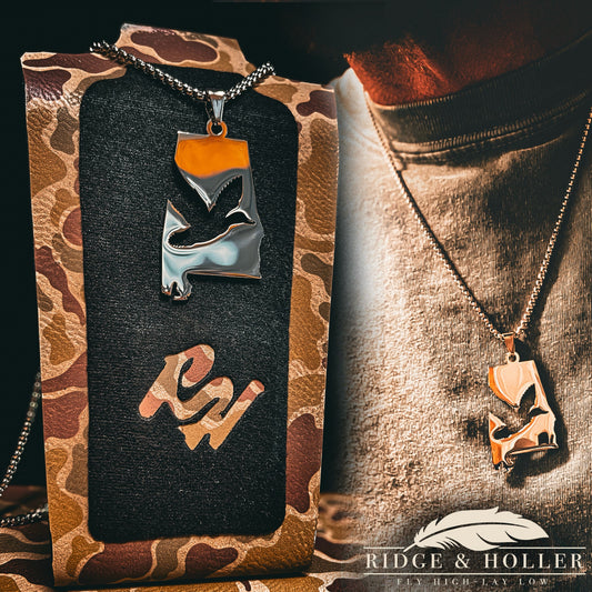 Alabama- Stainless Steel Necklace and Pendant States Series
