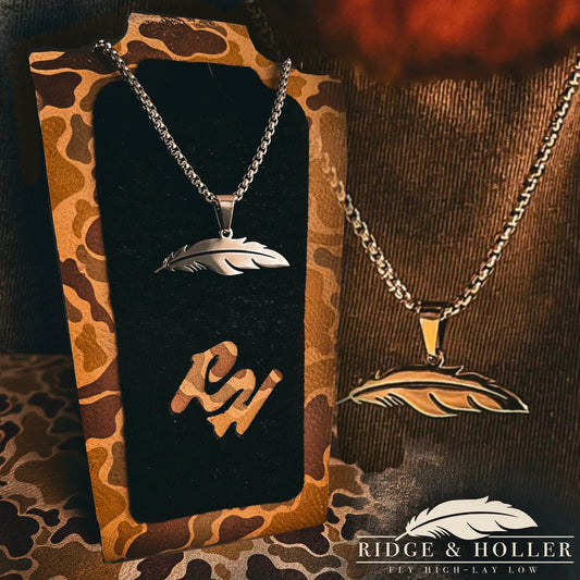 Feather- Stainless Steel Necklace and Pendant *PREORDER*