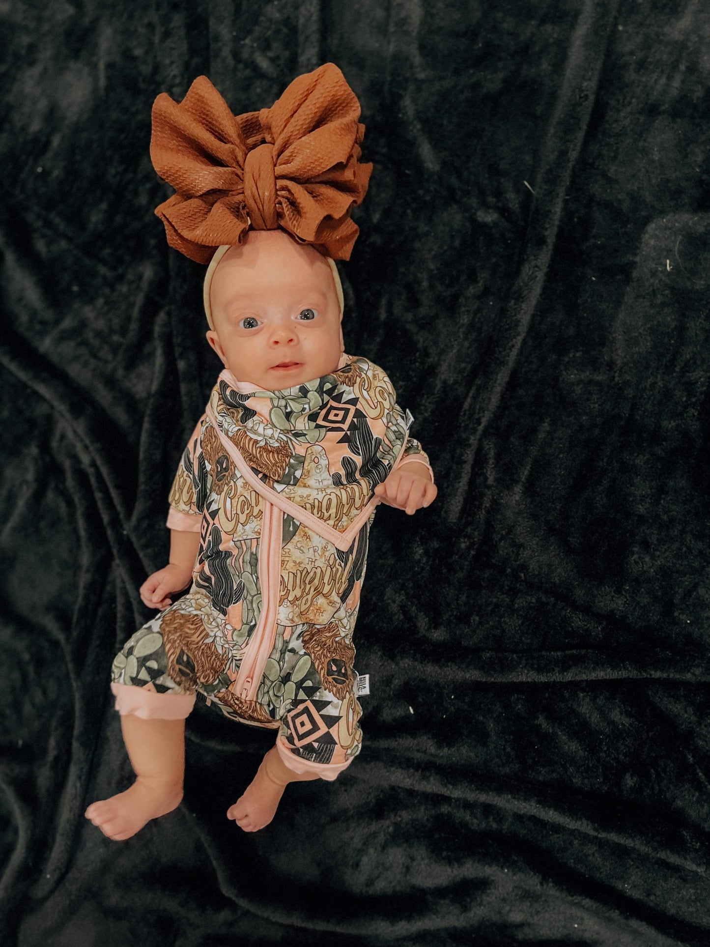 Cowgirl Bamboo Shortie Romper (FINAL SALE)