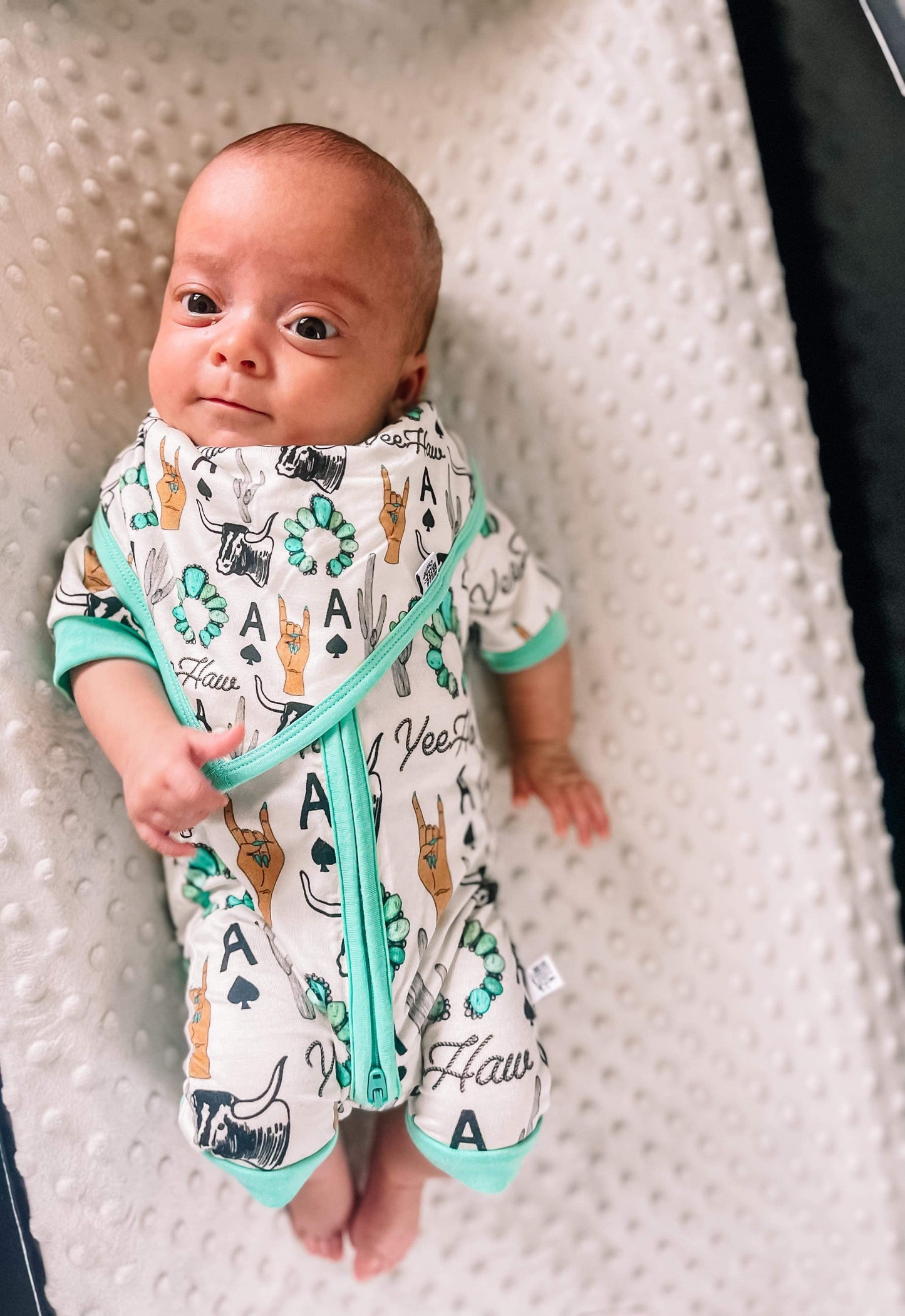 Yeehaw Bamboo Shortie Romper (FINAL SALE)
