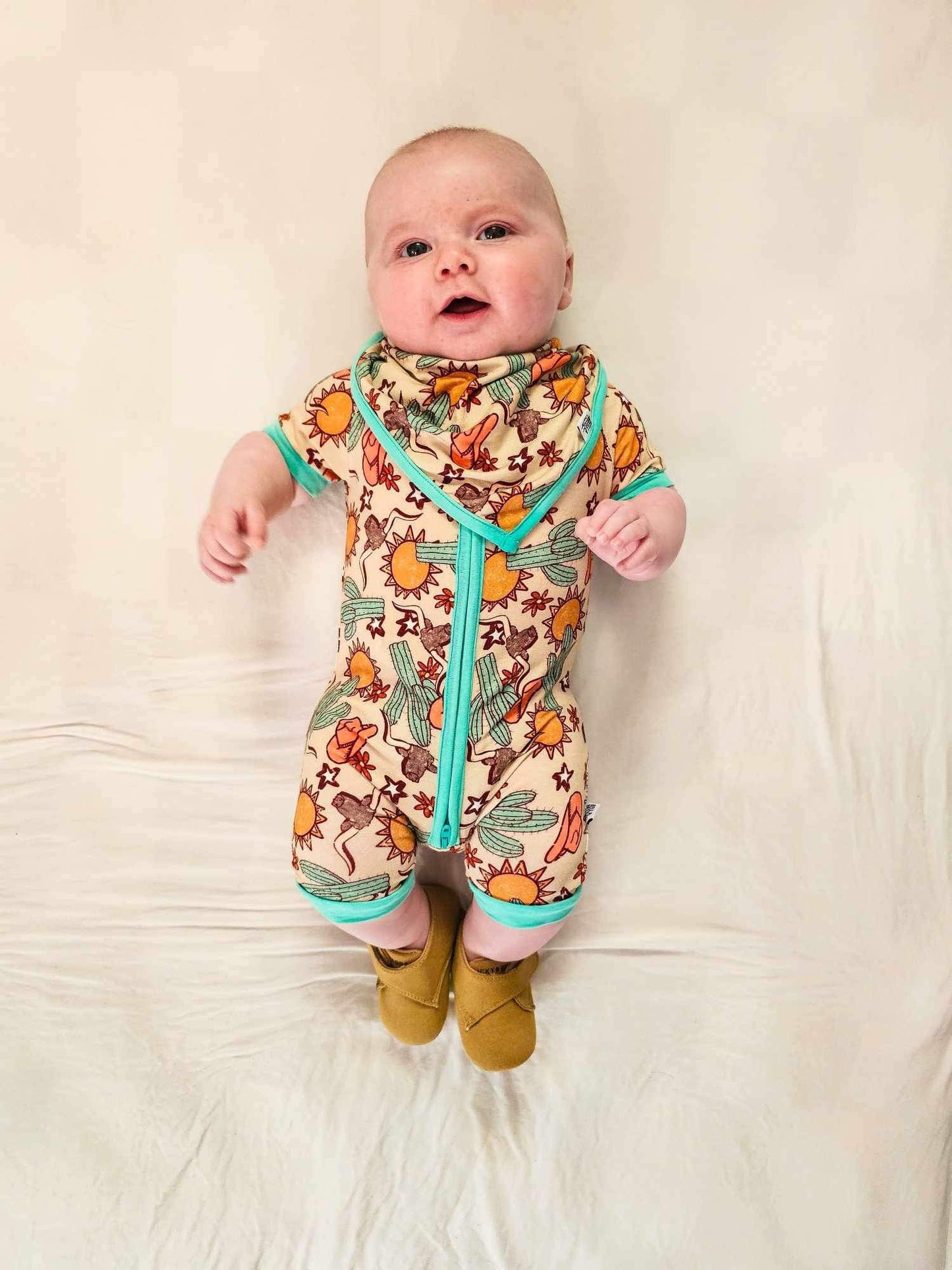 Wild West Bamboo Shortie Romper (FINAL SALE)