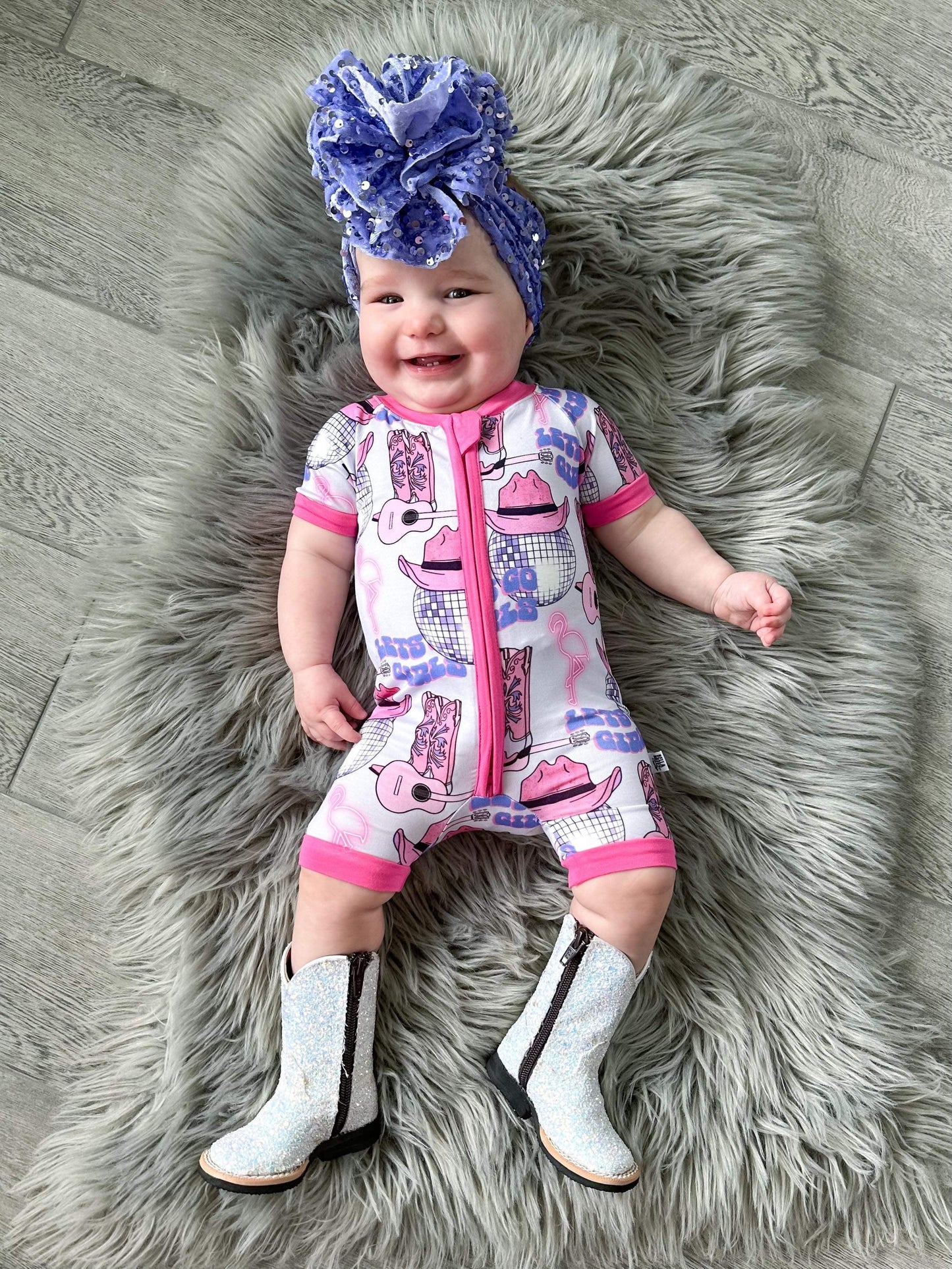 Let’s Go Girls Bamboo Shortie Romper (FINAL SALE)
