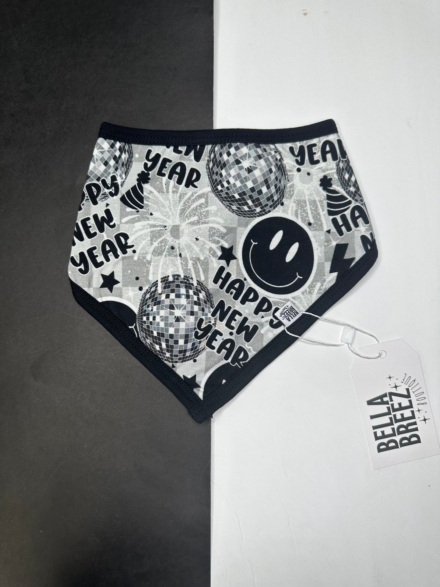 Happy New Year Bamboo Bib (FINAL SALE)