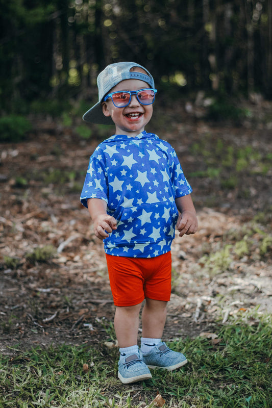 Star Spangled Cutie Bamboo Hooded Top (FINAL SALE)
