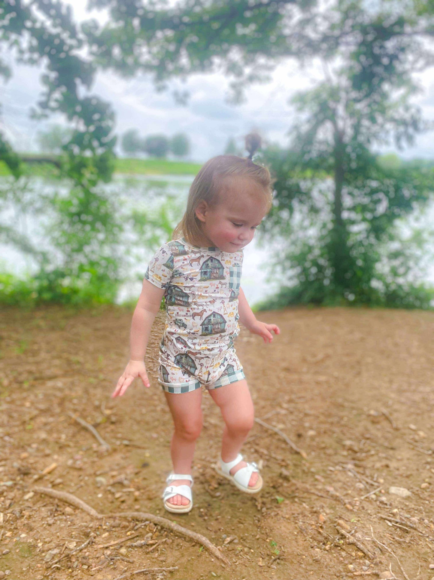 BBB Farm Ribbed Bamboo Short Set