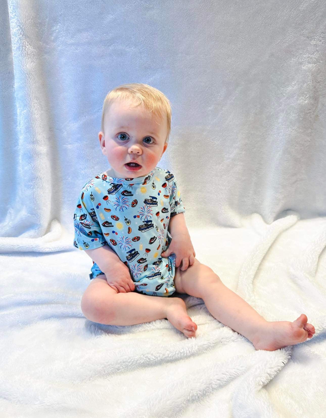 On The Pontoon Oversized Bamboo Romper (FINAL SALE)