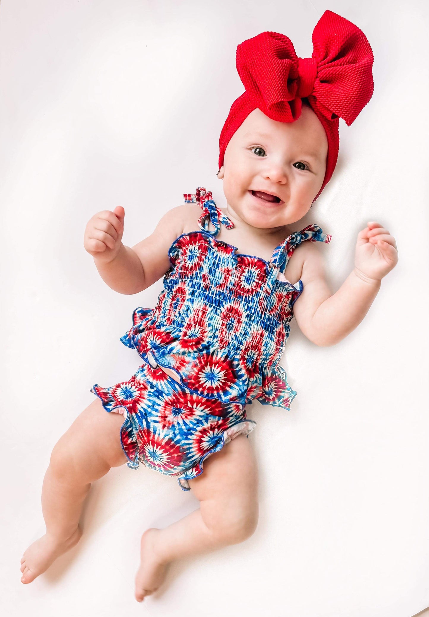 Tie Dye Bamboo Ruffle Set (FINAL SALE)