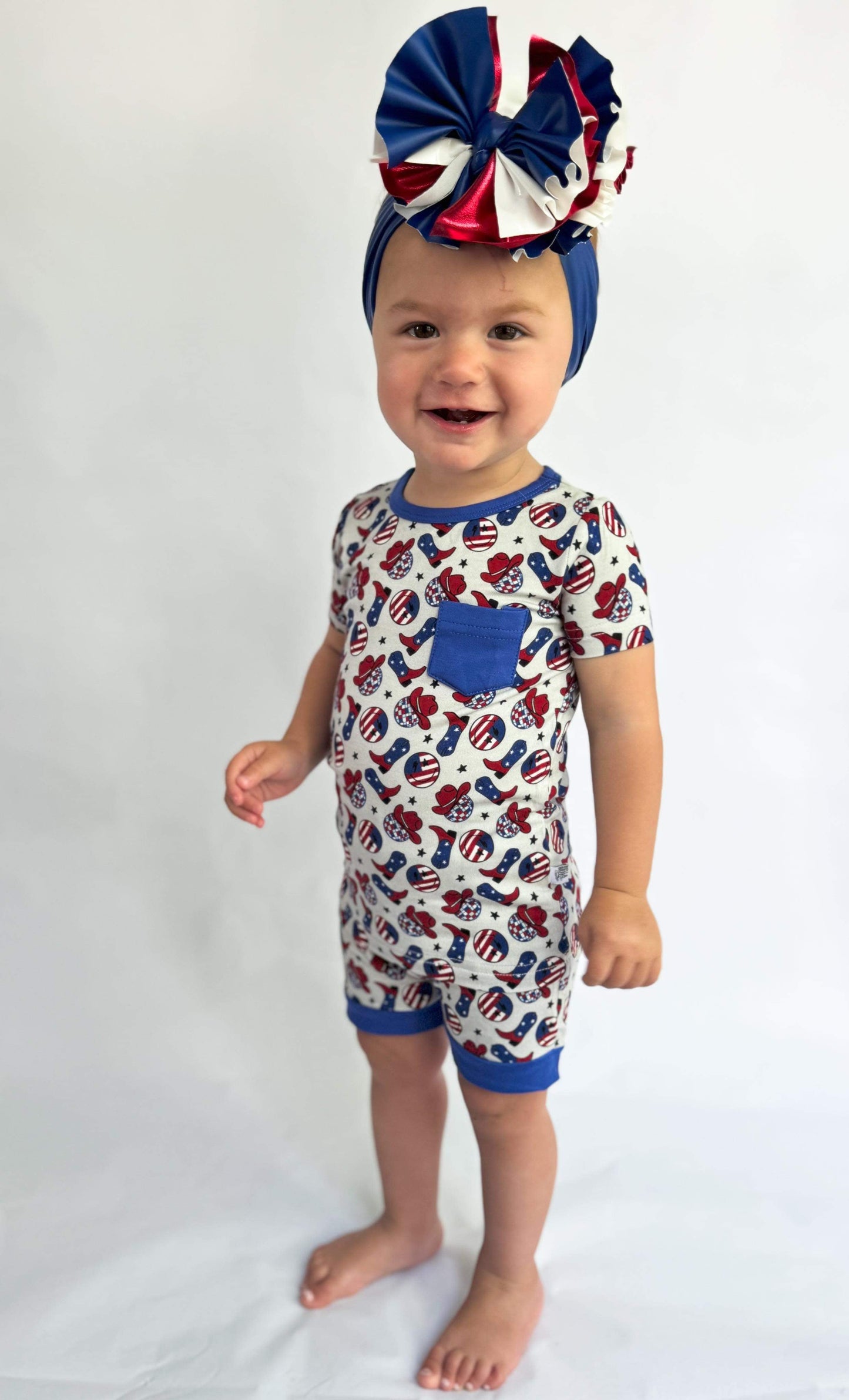 Party In The USA Bamboo Sleep Short Set (FINAL SALE)