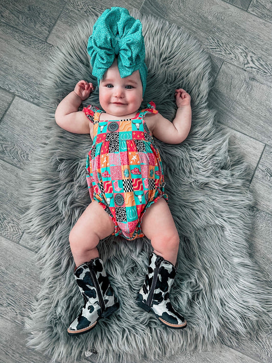 Howdy Bamboo Romper (FINAL SALE)