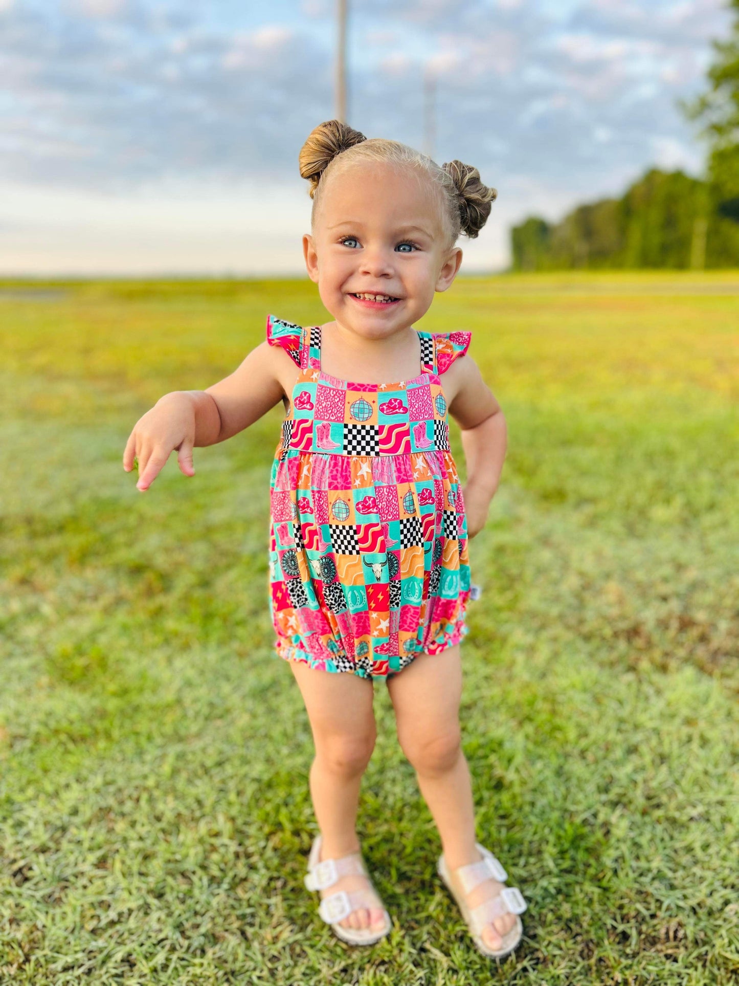 Howdy Bamboo Romper (FINAL SALE)