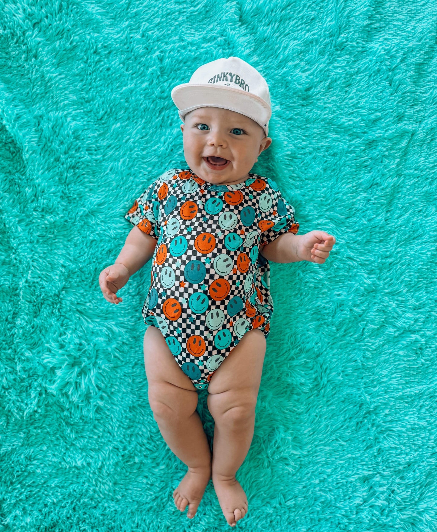 Happy Checks Oversized Bamboo Romper (FINAL SALE)