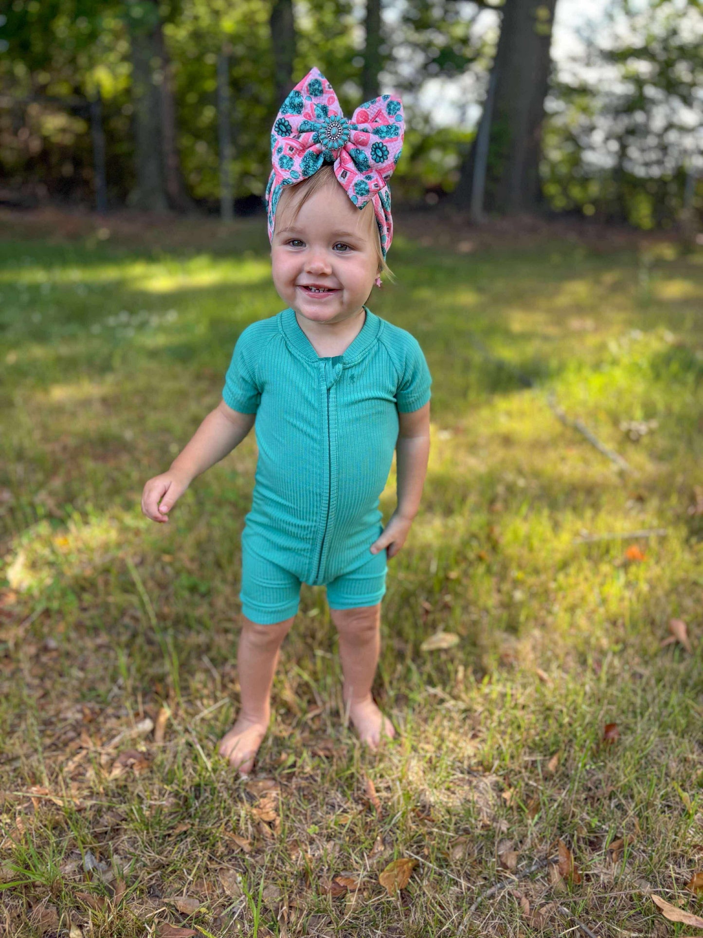 Lasso Lagoon Bamboo Shortie Romper