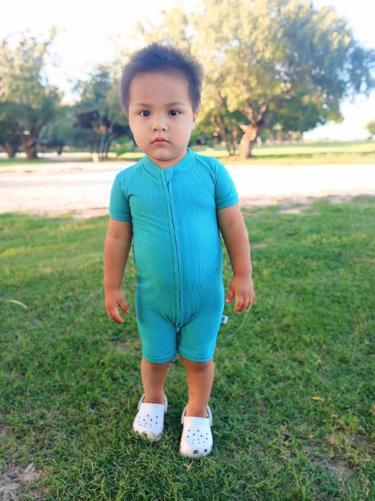 Lasso Lagoon Bamboo Shortie Romper