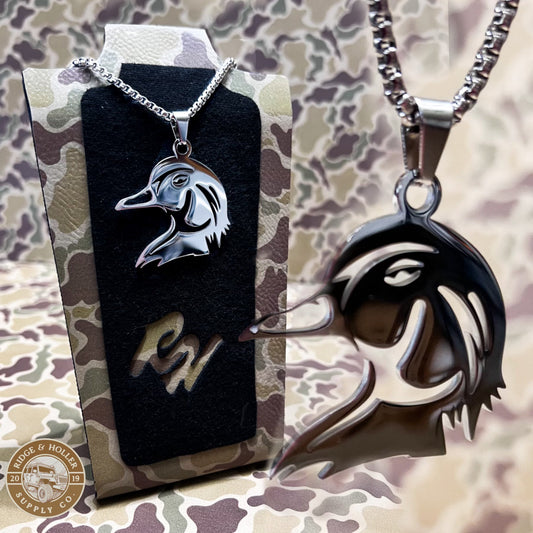 Wood Duck- Stainless Steel Necklace and Pendant *PREORDER*