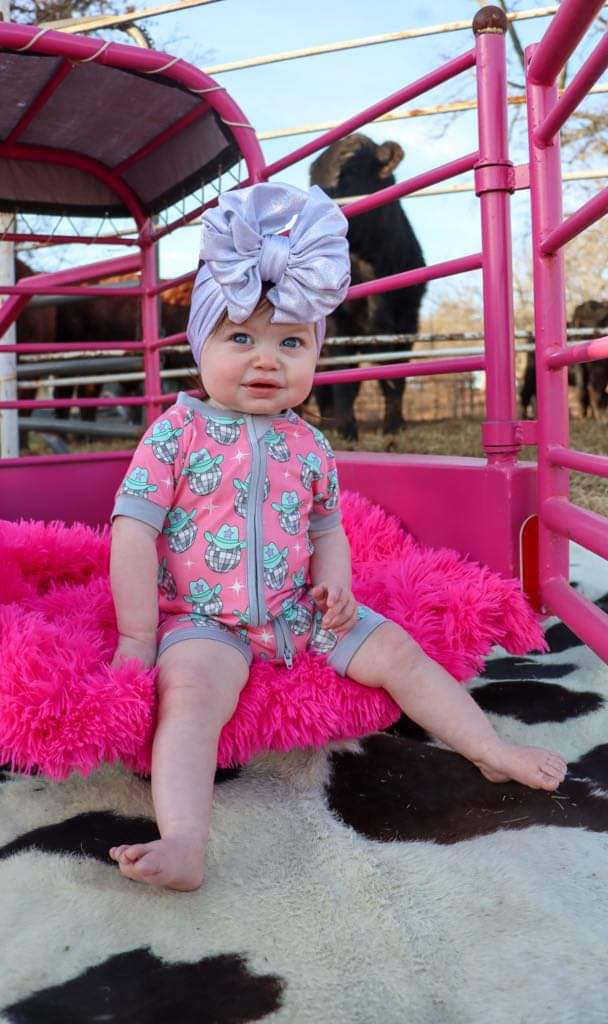 Disco Cowgirl Bamboo Shortie Romper (FINAL SALE)