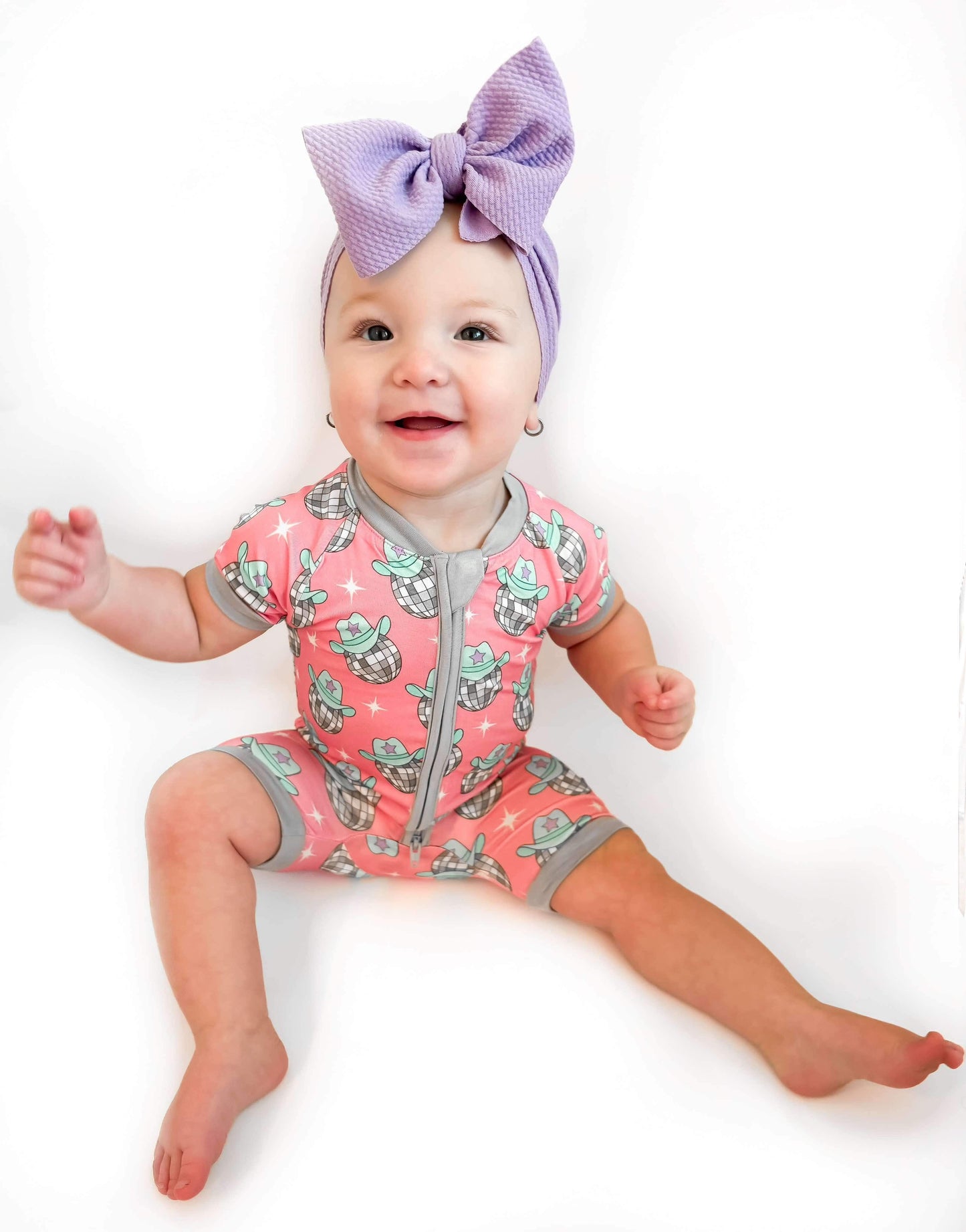 Disco Cowgirl Bamboo Shortie Romper (FINAL SALE)