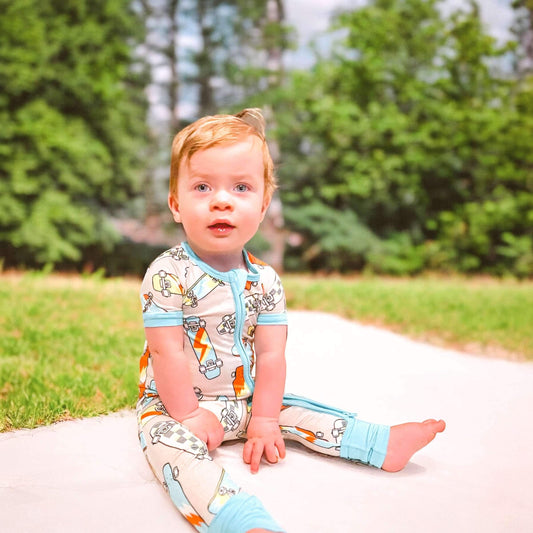 Skater Boy Bamboo Short Sleeve Sleeper (FINAL SALE)