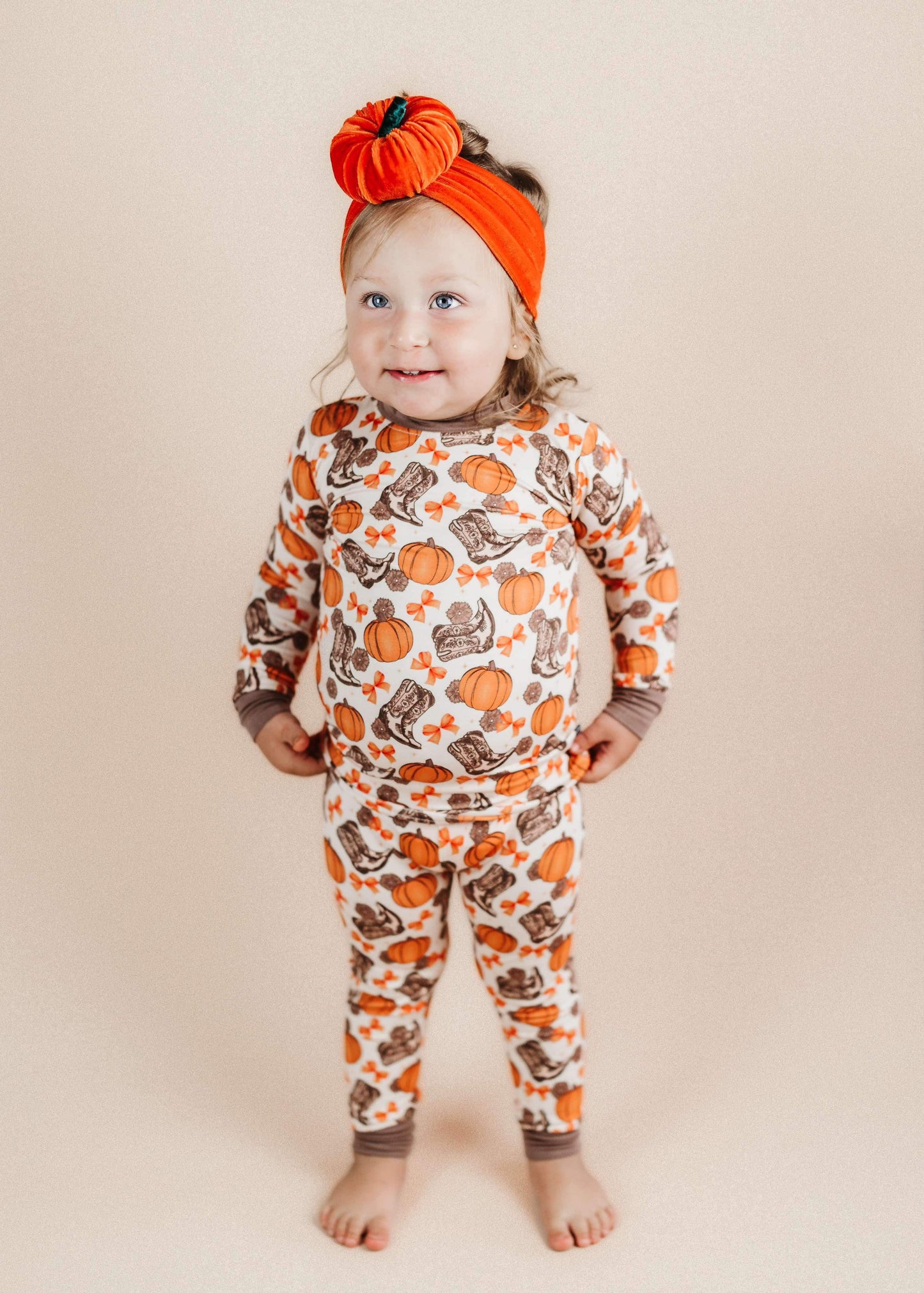 Howdy Pumpkin Bamboo Set (FINAL SALE) SIZES 18/24M, 4YR, 5YR, 6YR