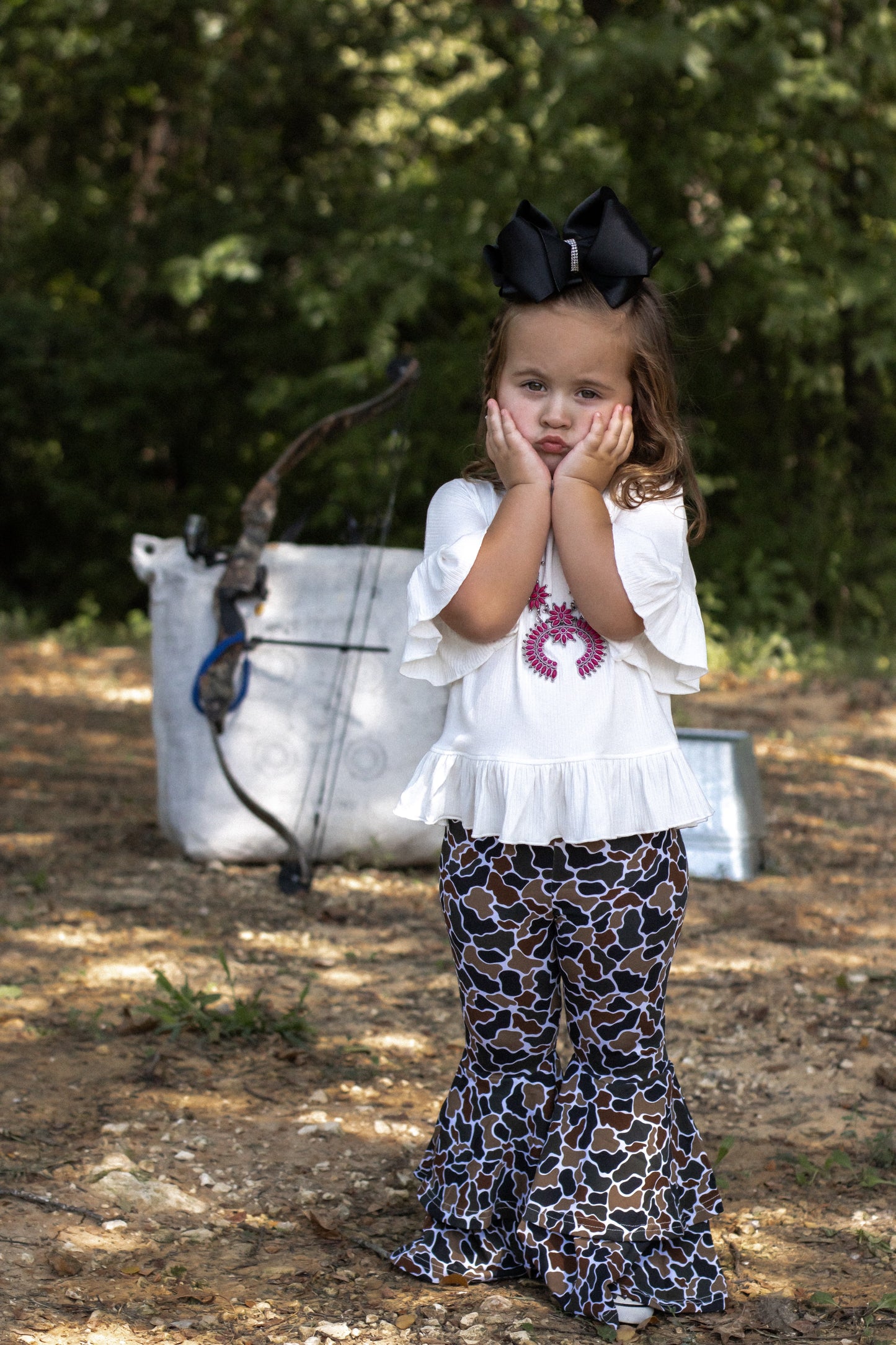 Camo Double Bell Bottoms