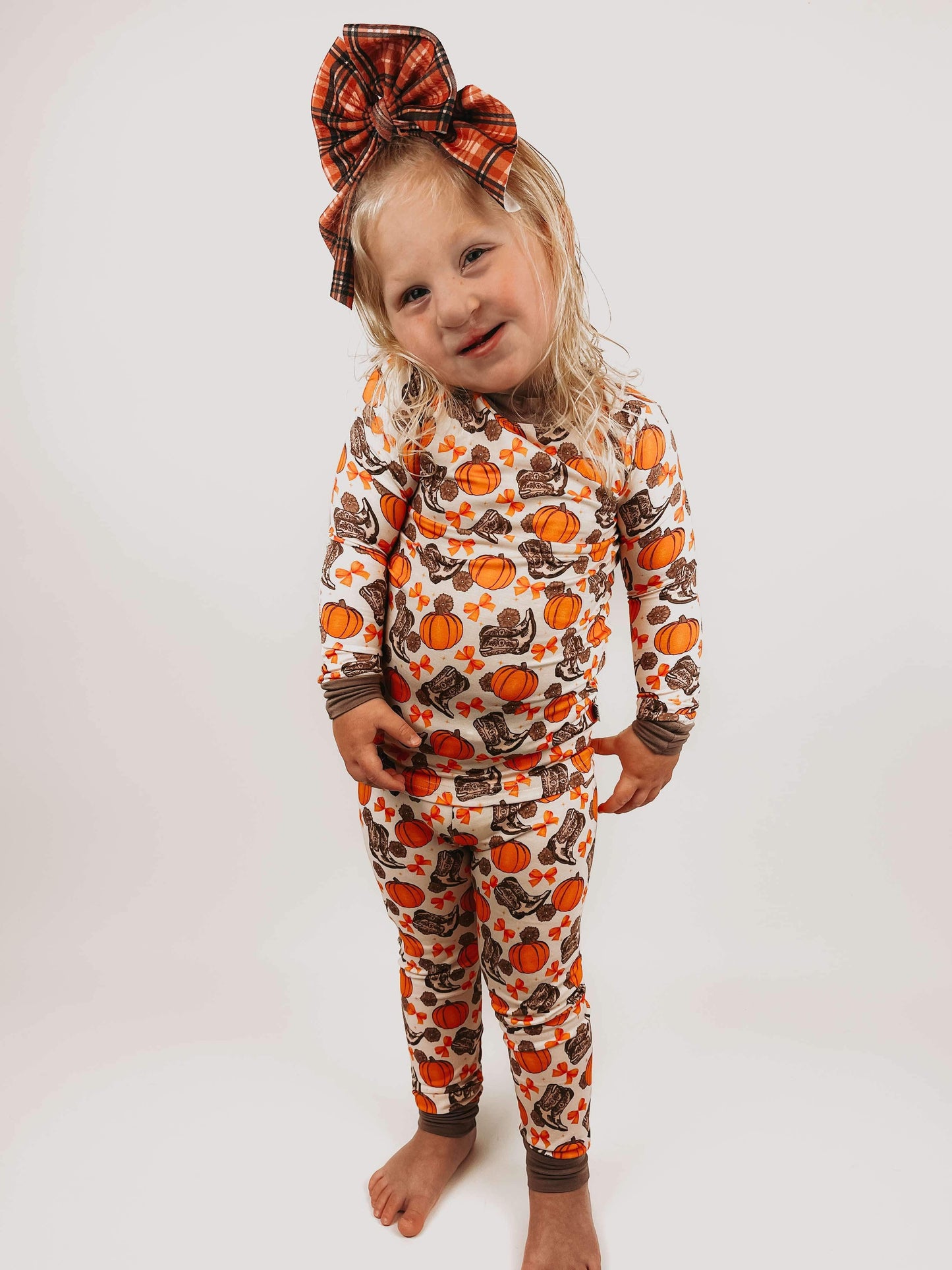 Howdy Pumpkin Bamboo Set (FINAL SALE) SIZES 18/24M, 4YR, 5YR, 6YR