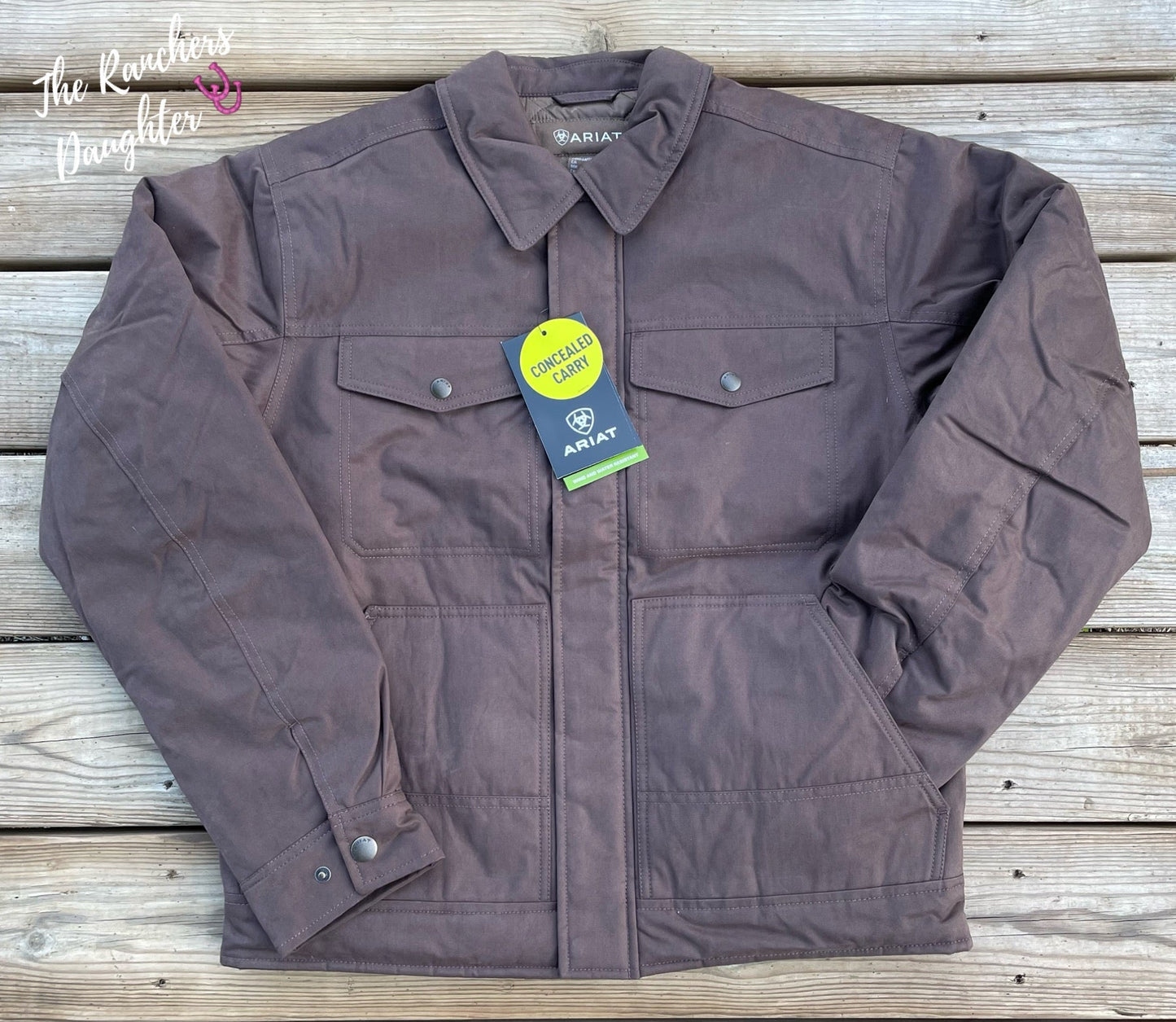 Ariat Men’s Bracken Grizzly 2.0 Canvas Conceal and Carry Jacket