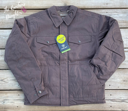 Ariat Men’s Bracken Grizzly 2.0 Canvas Conceal and Carry Jacket