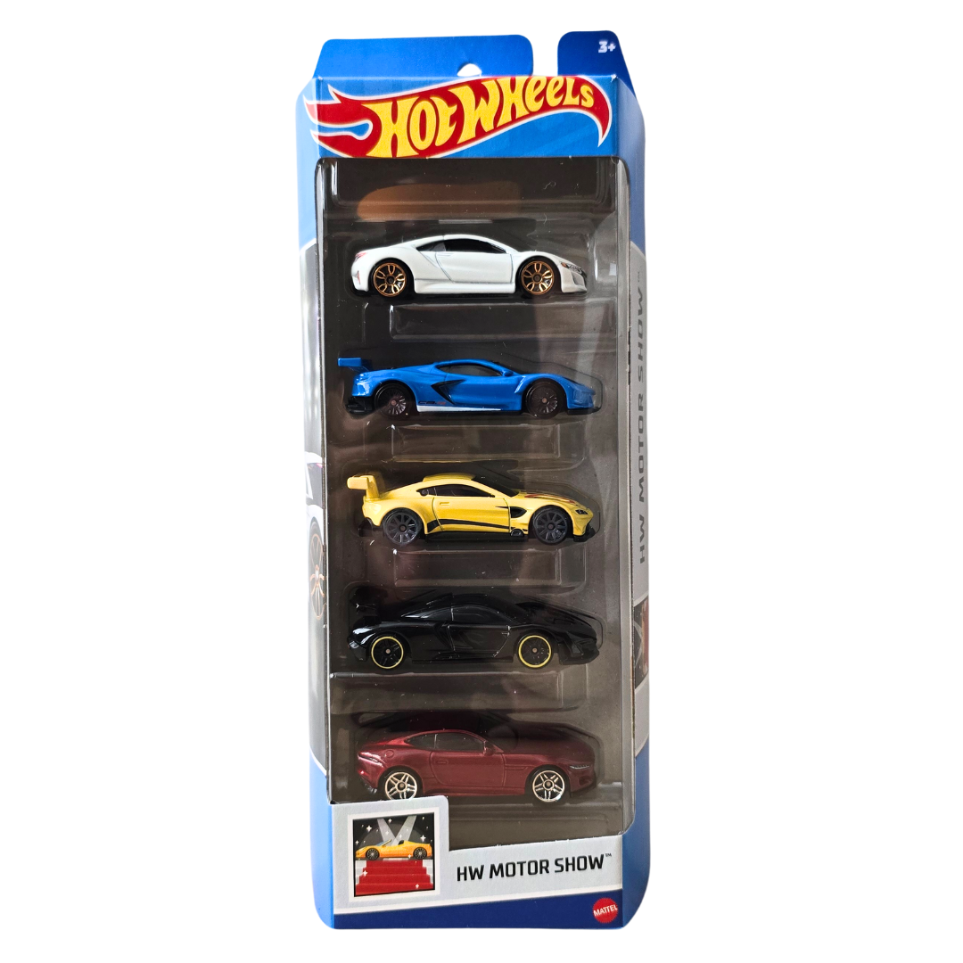 Hot Wheels / matchbox 5-cars Pack Assorted (Nissan, F1, Fast & Furious, Nightburnerz, Motor Show, & More)