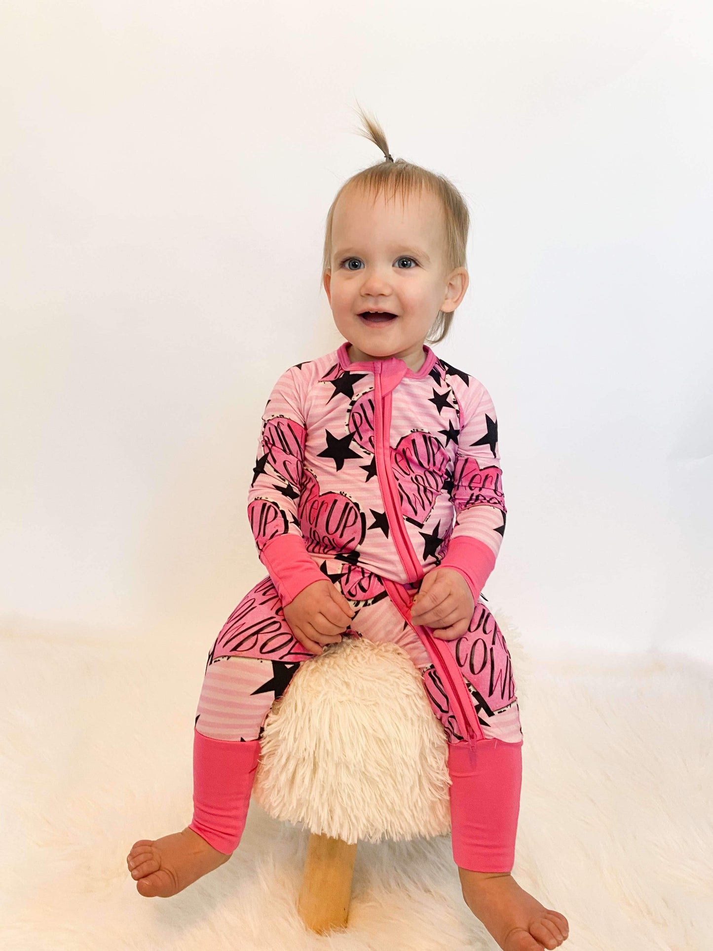 Pucker Up Cowboy Bamboo Sleeper (FINAL SALE)