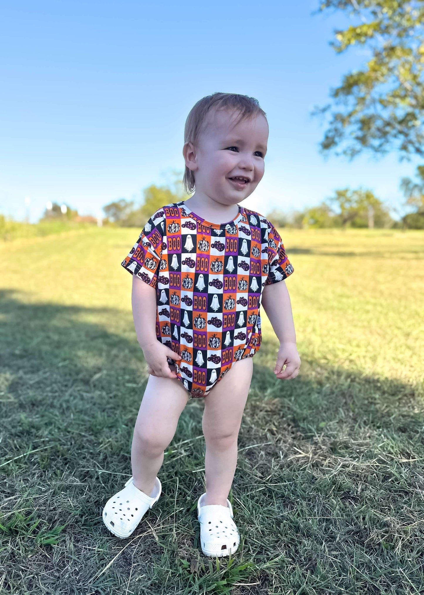 BOO Oversized Bamboo Romper (FINAL SALE)- ALL SIZES