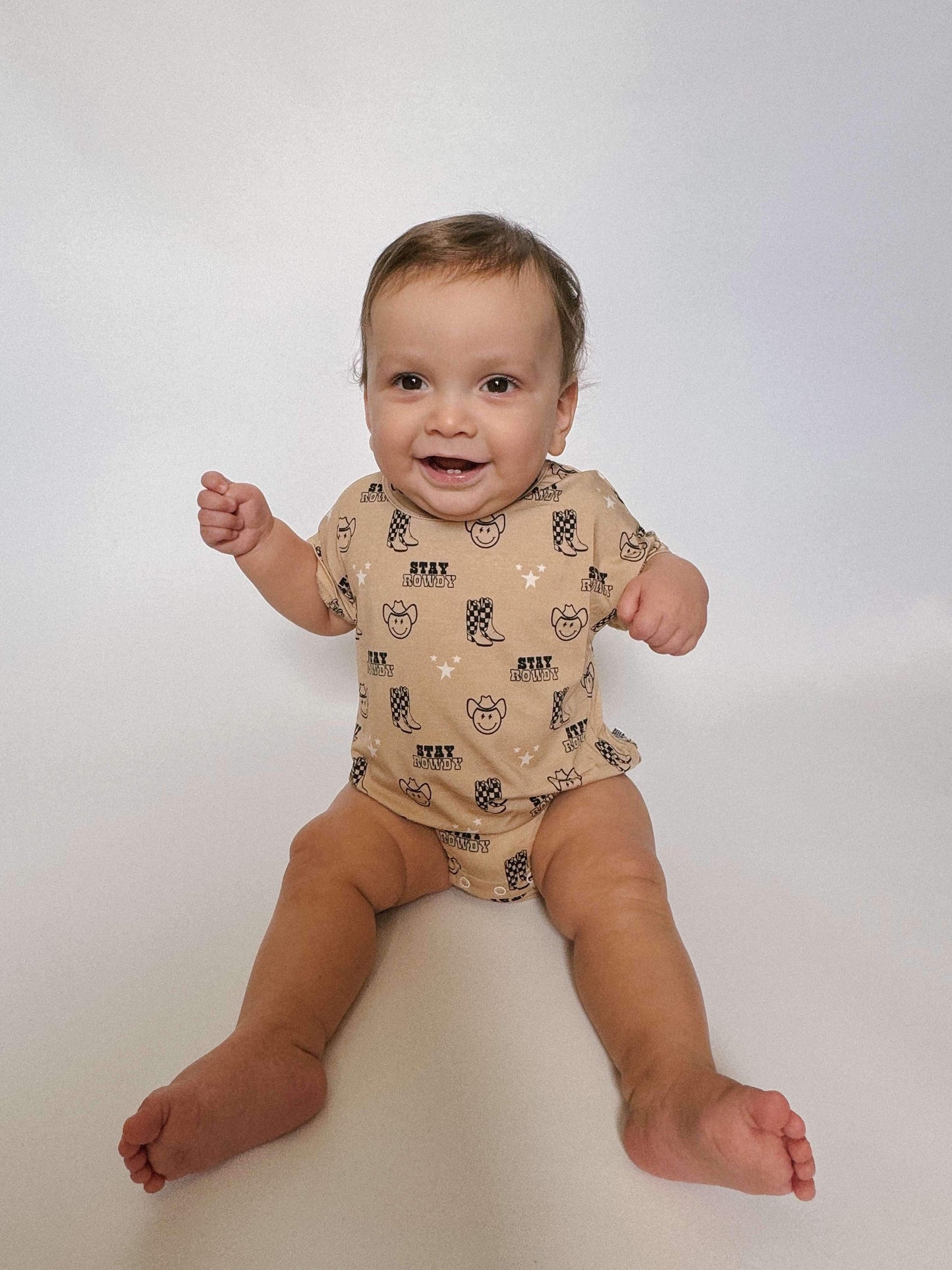 Stay Rowdy Oversized Bamboo Romper (FINAL SALE)