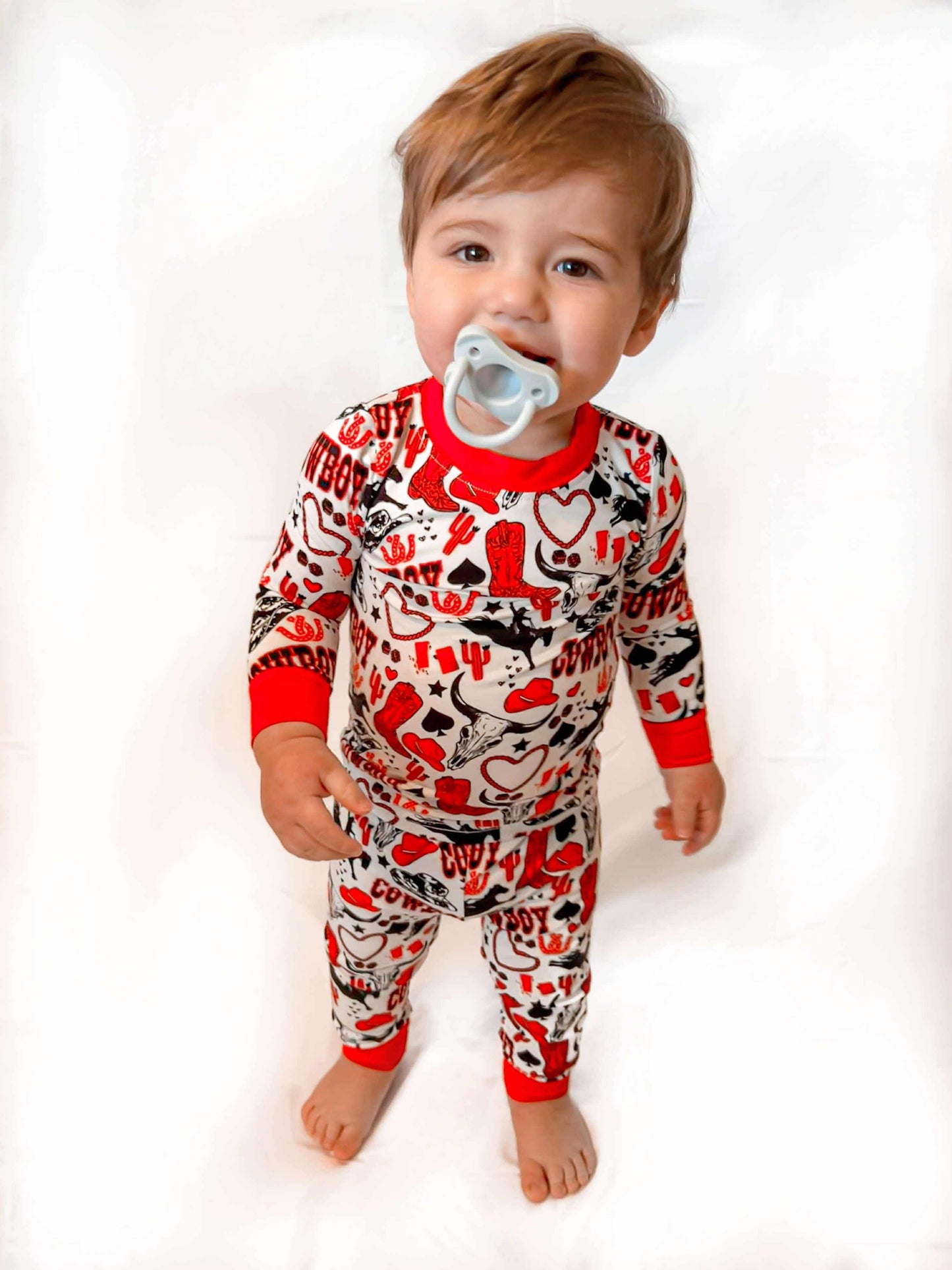 Red Cowboy Bamboo Set (FINAL SALE)