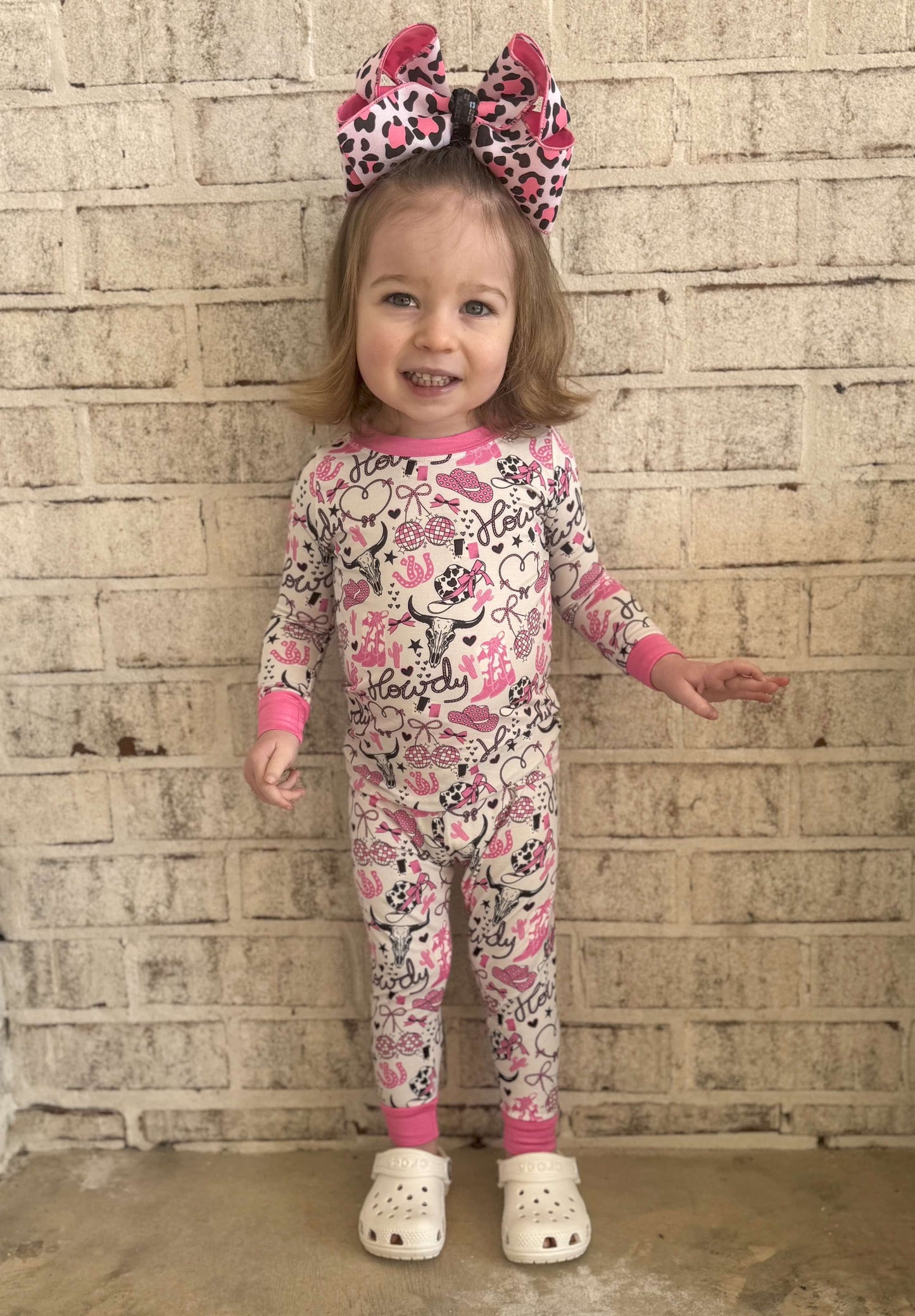 Pink Howdy Bamboo Set (FINAL SALE)