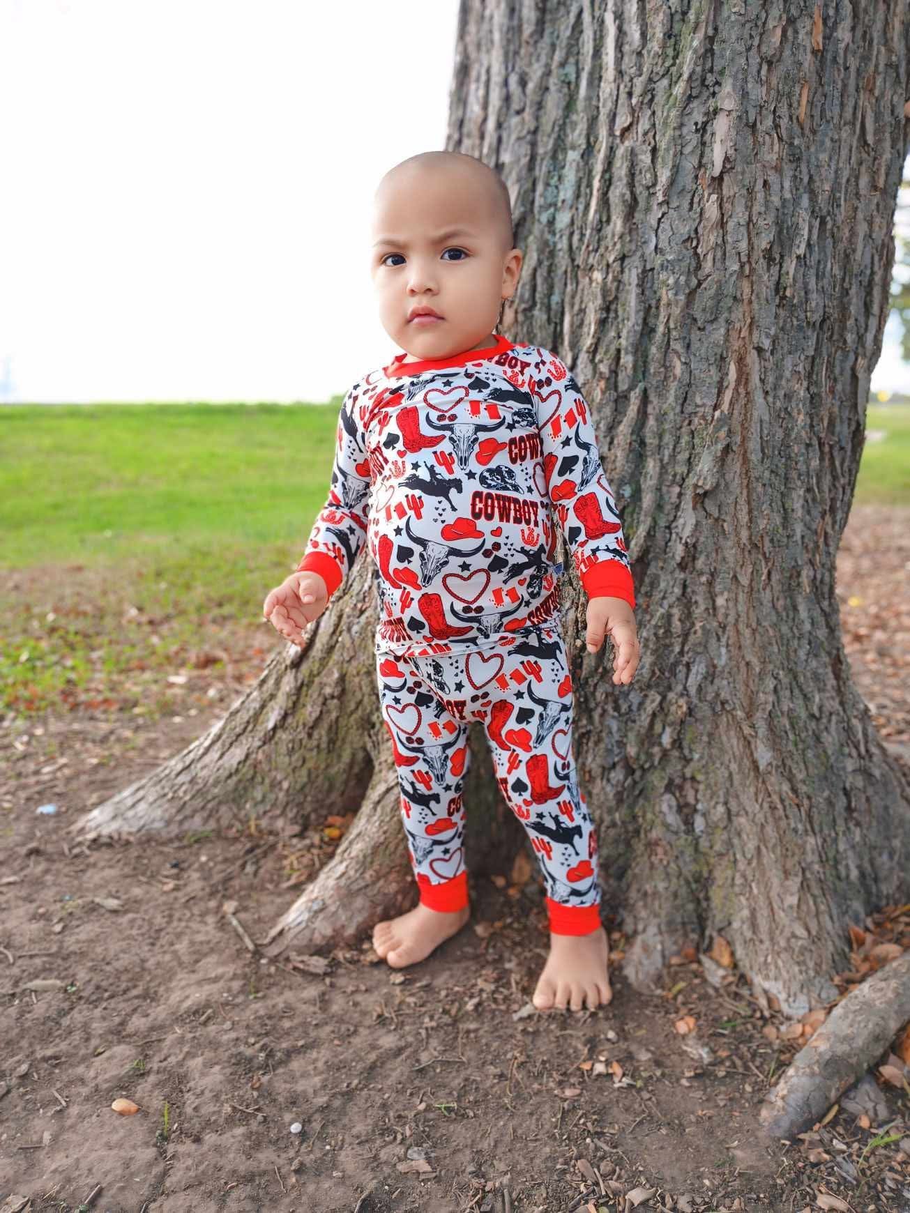 Red Cowboy Bamboo Set (FINAL SALE)