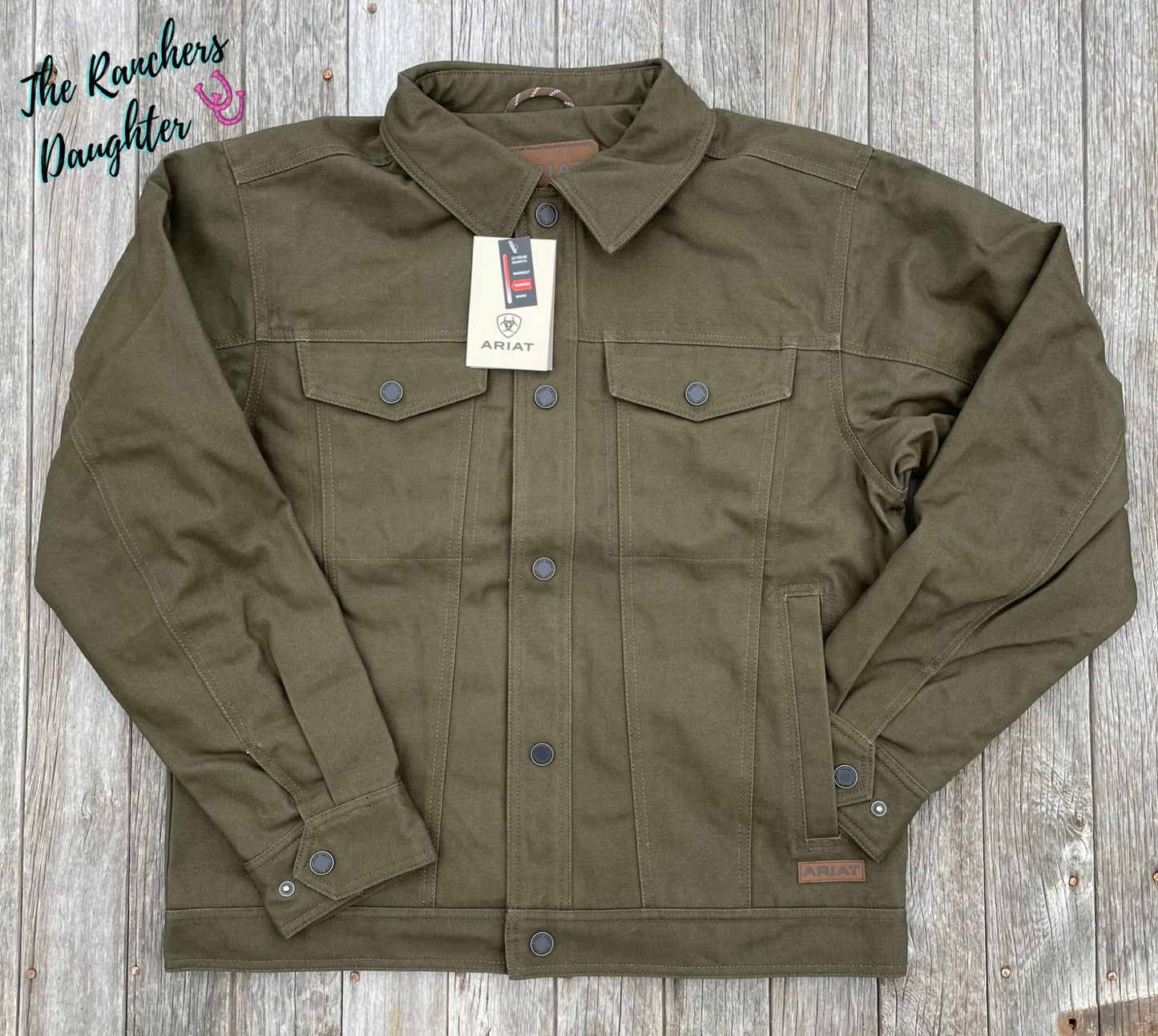 Ariat Men's Dark Green Canvas Rancher Jacket