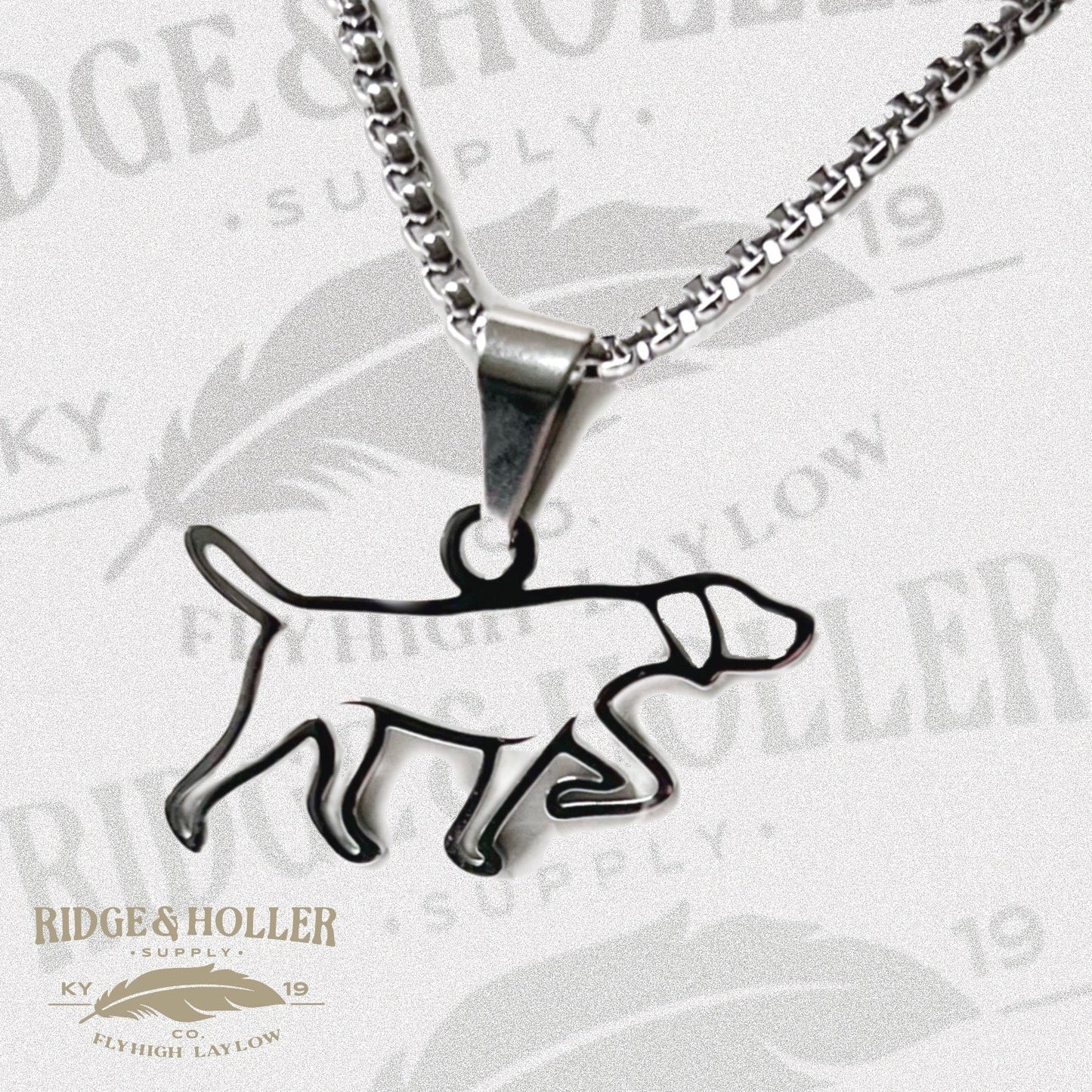 Dog- Stainless Steel Necklace and Pendant