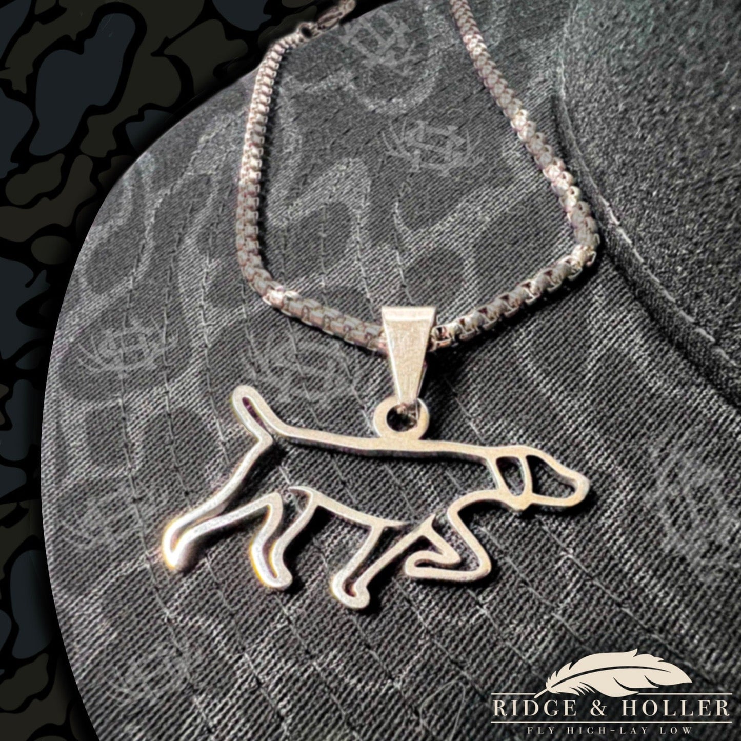 Dog- Stainless Steel Necklace and Pendant